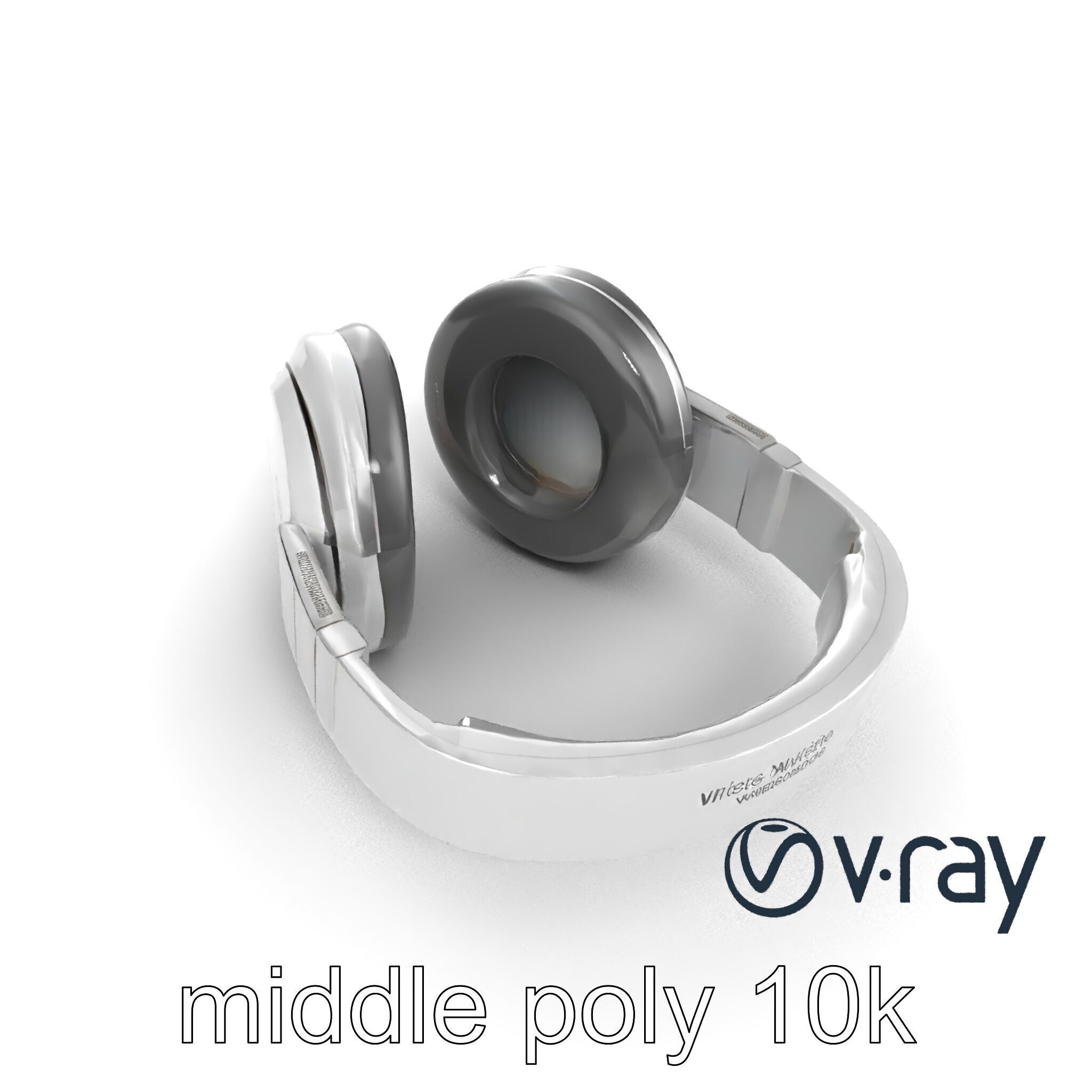 Sleek Minimalist Noise-Cancelling Headphones model pack Low-poly 3D model_13