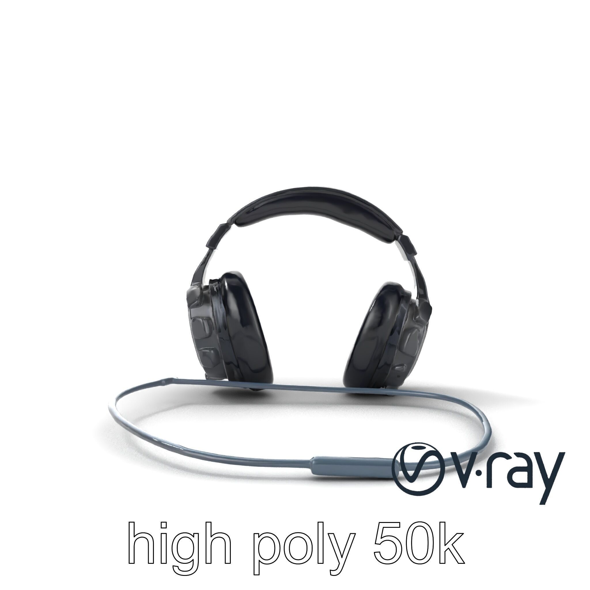 Rugged Sports Headphones Dynamic Audio model pack Low-poly 3D model_14