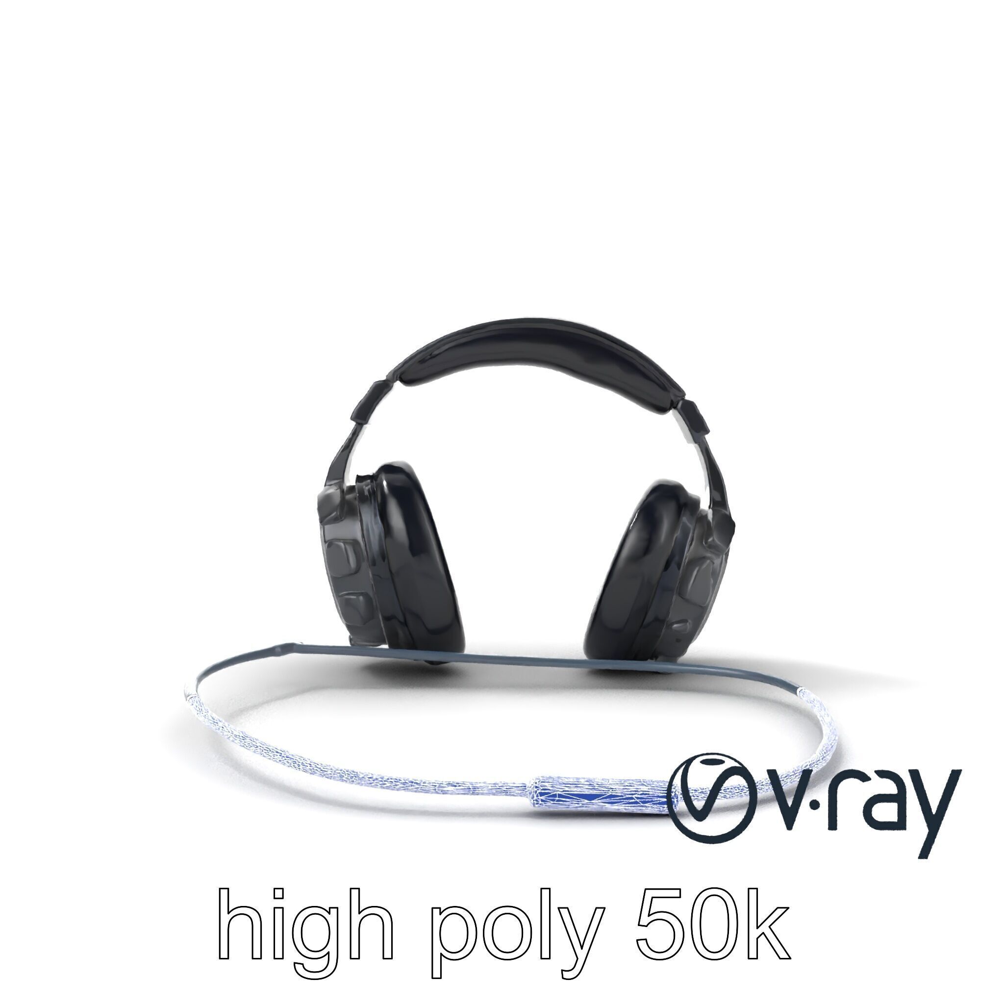 Rugged Sports Headphones Dynamic Audio model pack Low-poly 3D model_12