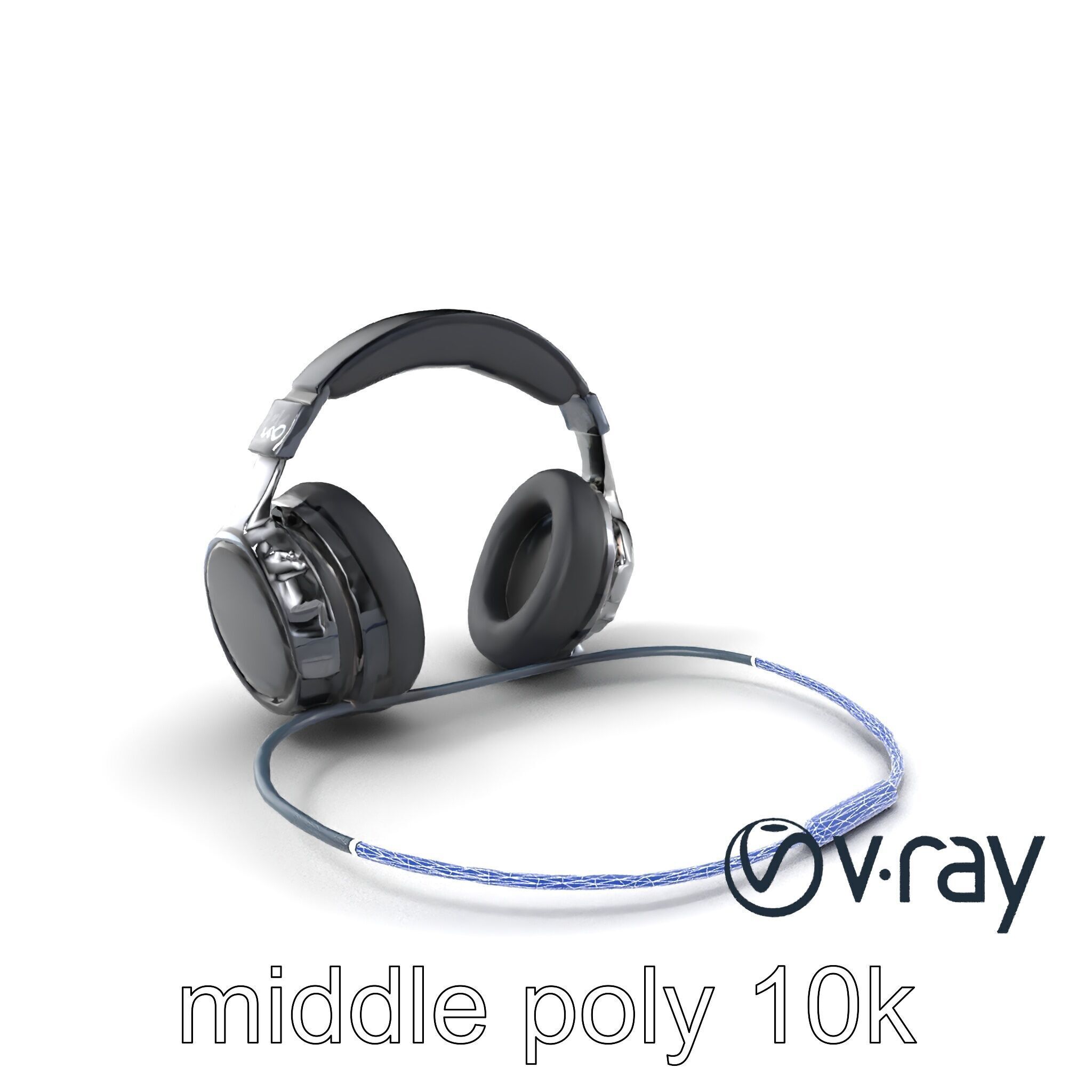 Rugged Sports Headphones Dynamic Audio model pack Low-poly 3D model_16