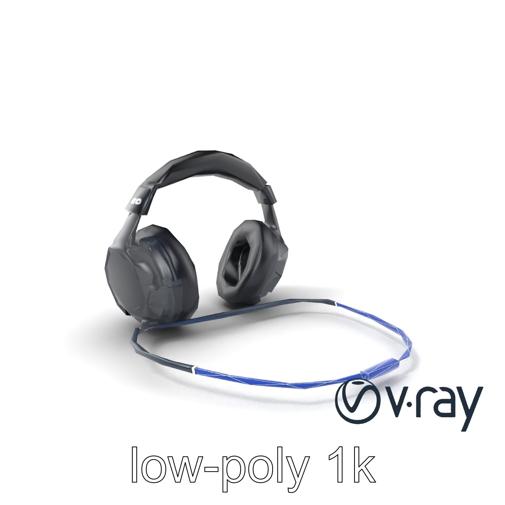 Rugged Sports Headphones Dynamic Audio model pack Low-poly 3D model_31