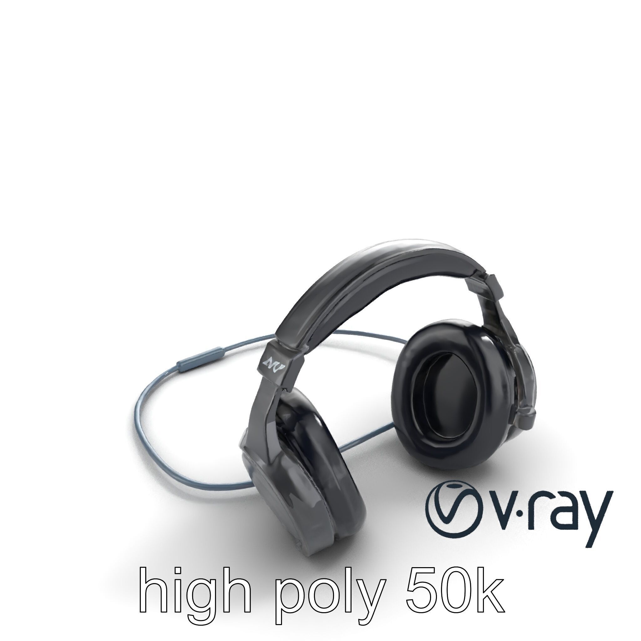 Rugged Sports Headphones Dynamic Audio model pack Low-poly 3D model_8