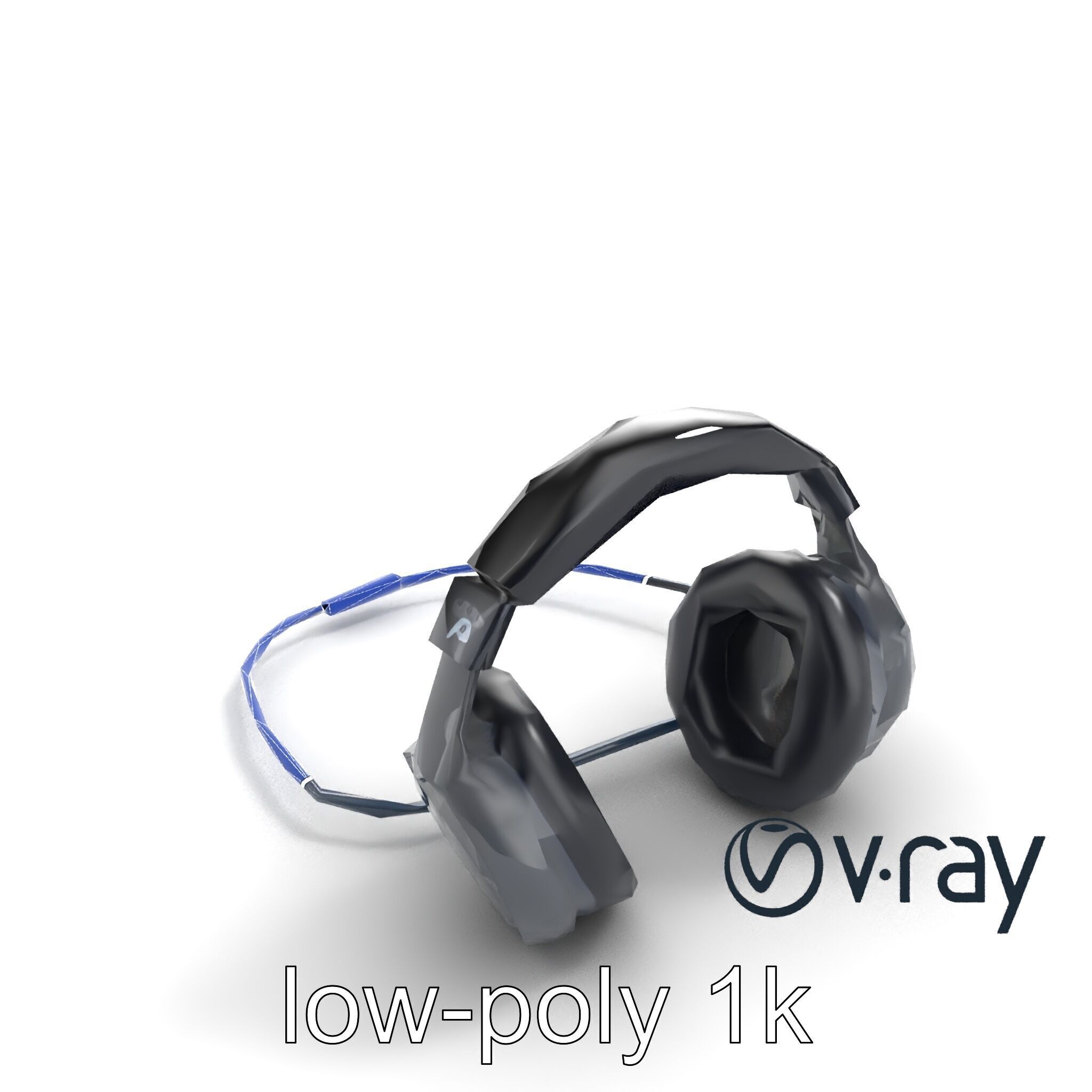 Rugged Sports Headphones Dynamic Audio model pack Low-poly 3D model_27