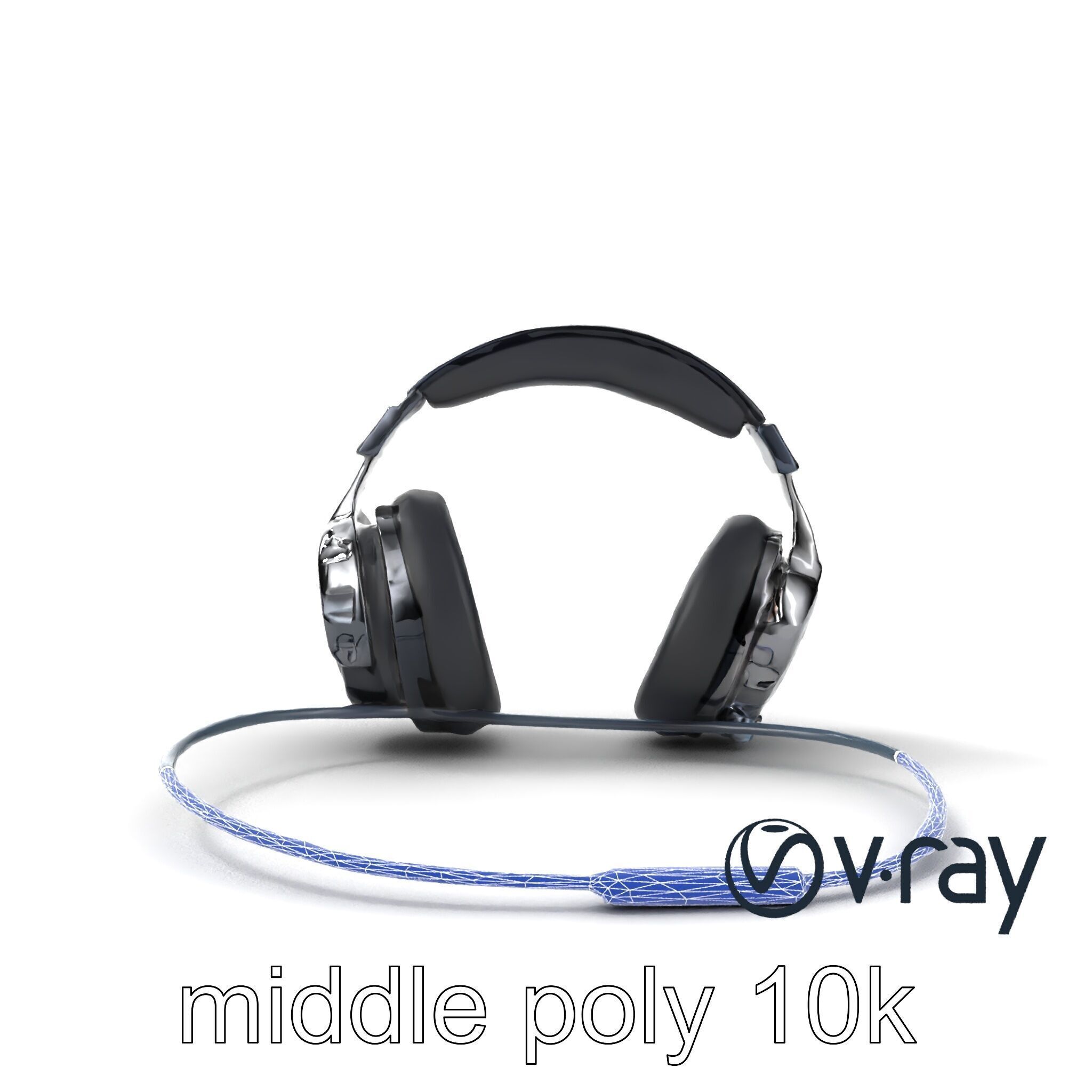 Rugged Sports Headphones Dynamic Audio model pack Low-poly 3D model_24