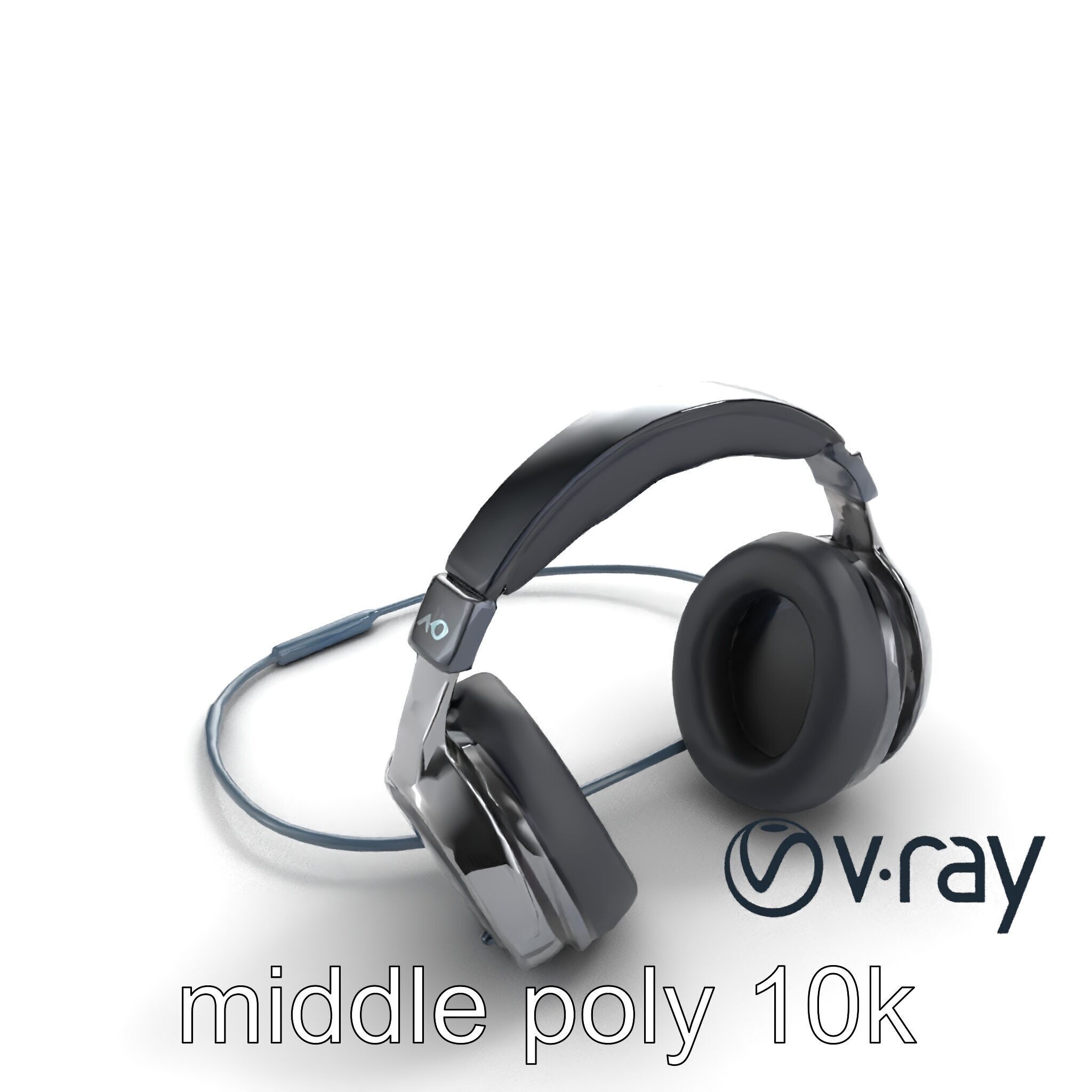 Rugged Sports Headphones Dynamic Audio model pack Low-poly 3D model_6