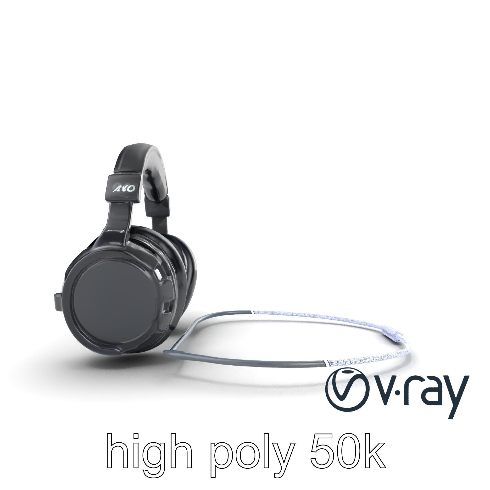Rugged Sports Headphones Dynamic Audio model pack Low-poly 3D model_22