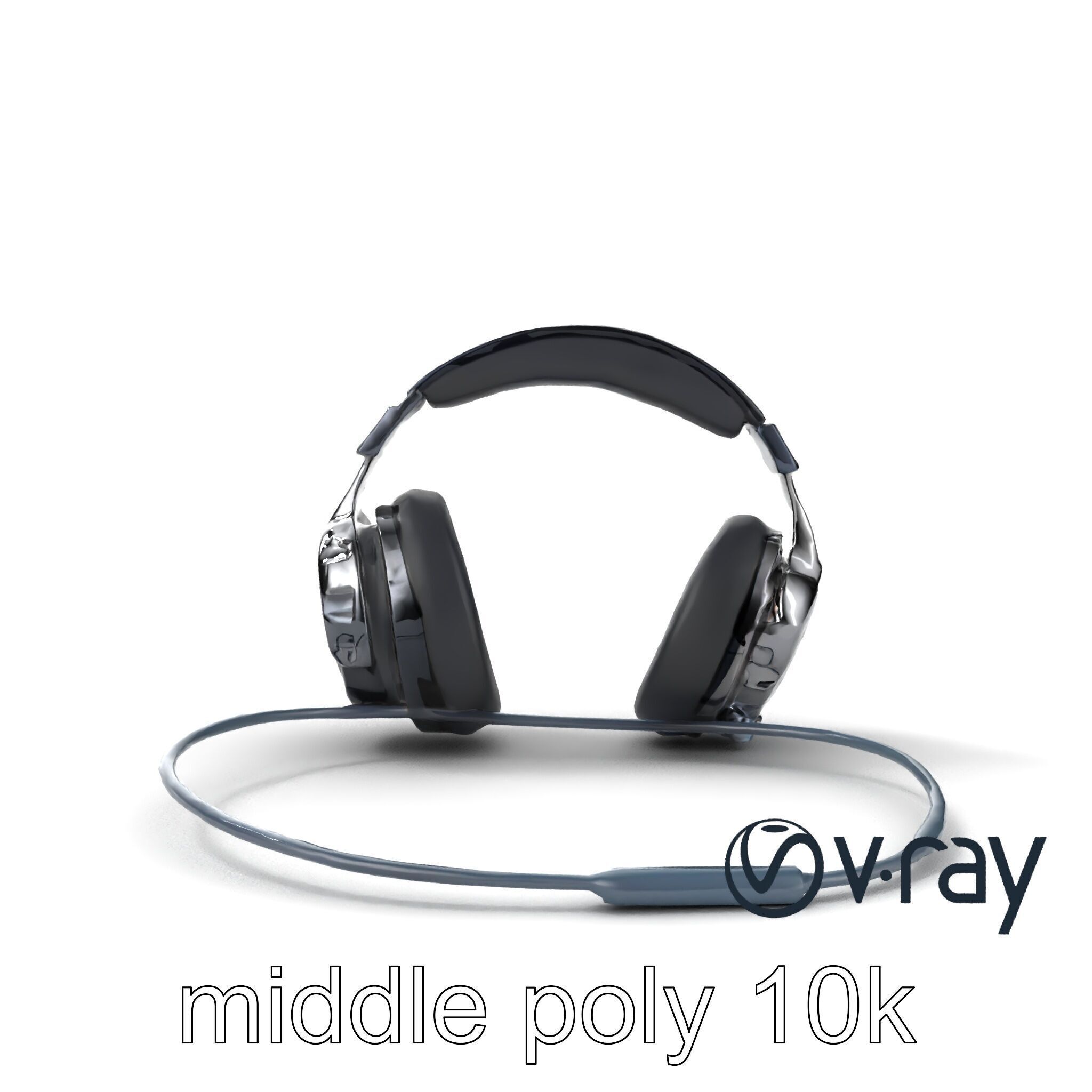 Rugged Sports Headphones Dynamic Audio model pack Low-poly 3D model_26