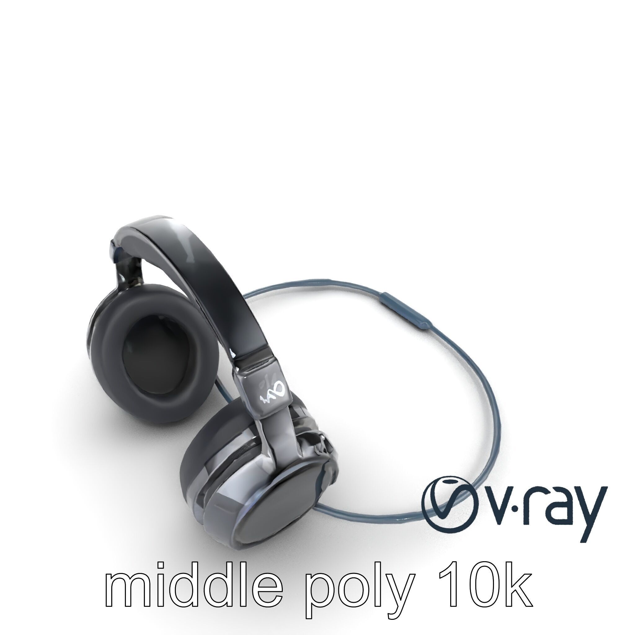 Rugged Sports Headphones Dynamic Audio model pack Low-poly 3D model_9