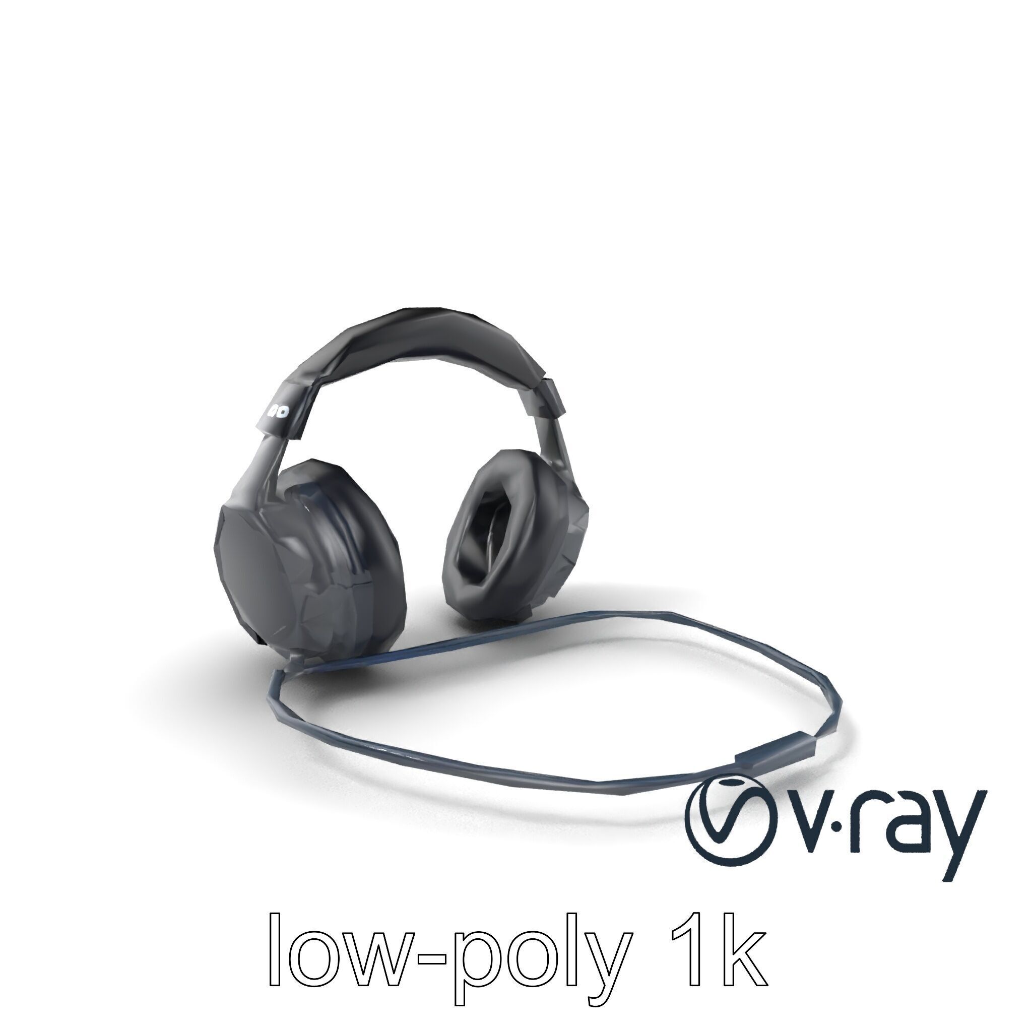 Rugged Sports Headphones Dynamic Audio model pack Low-poly 3D model_2