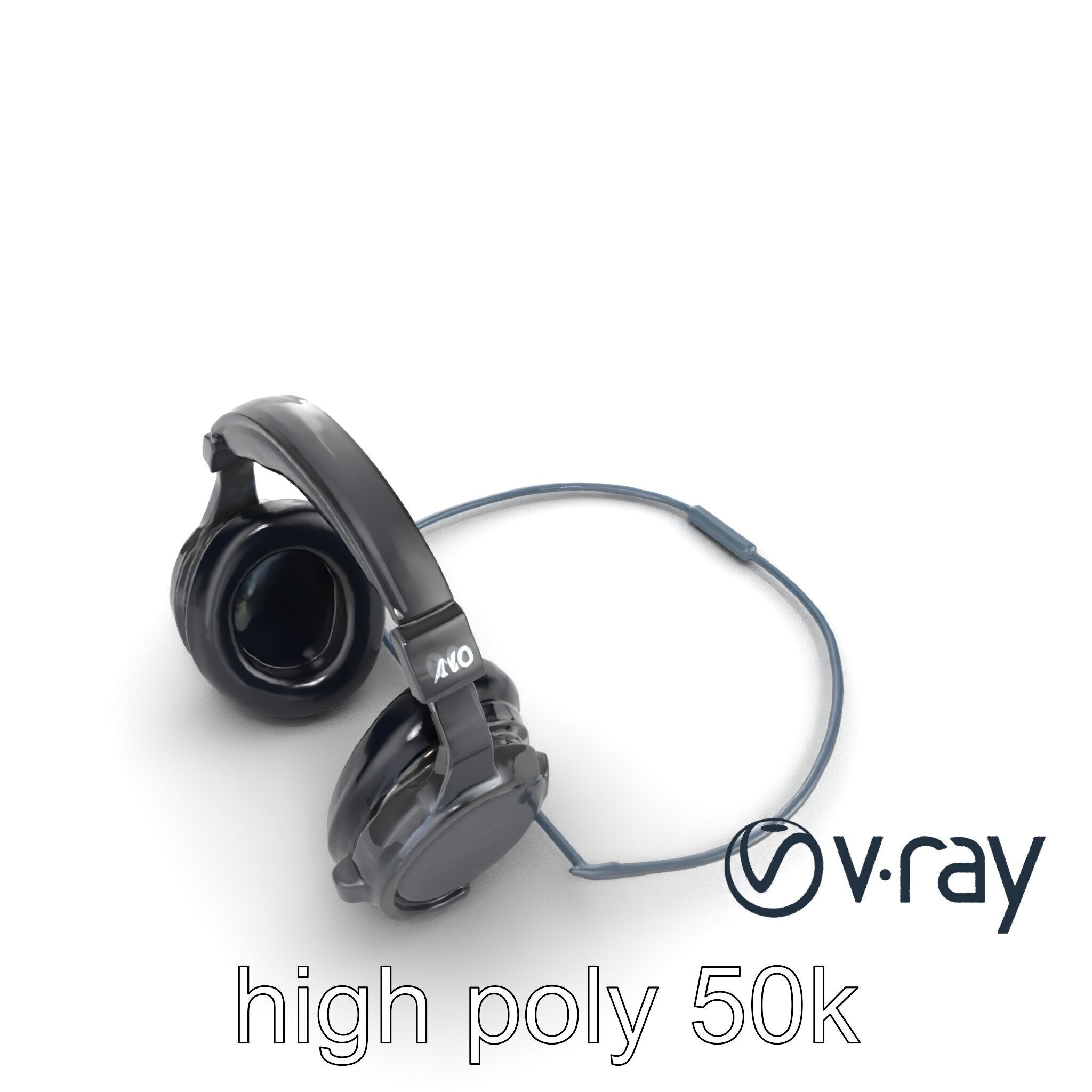 Rugged Sports Headphones Dynamic Audio model pack Low-poly 3D model_11