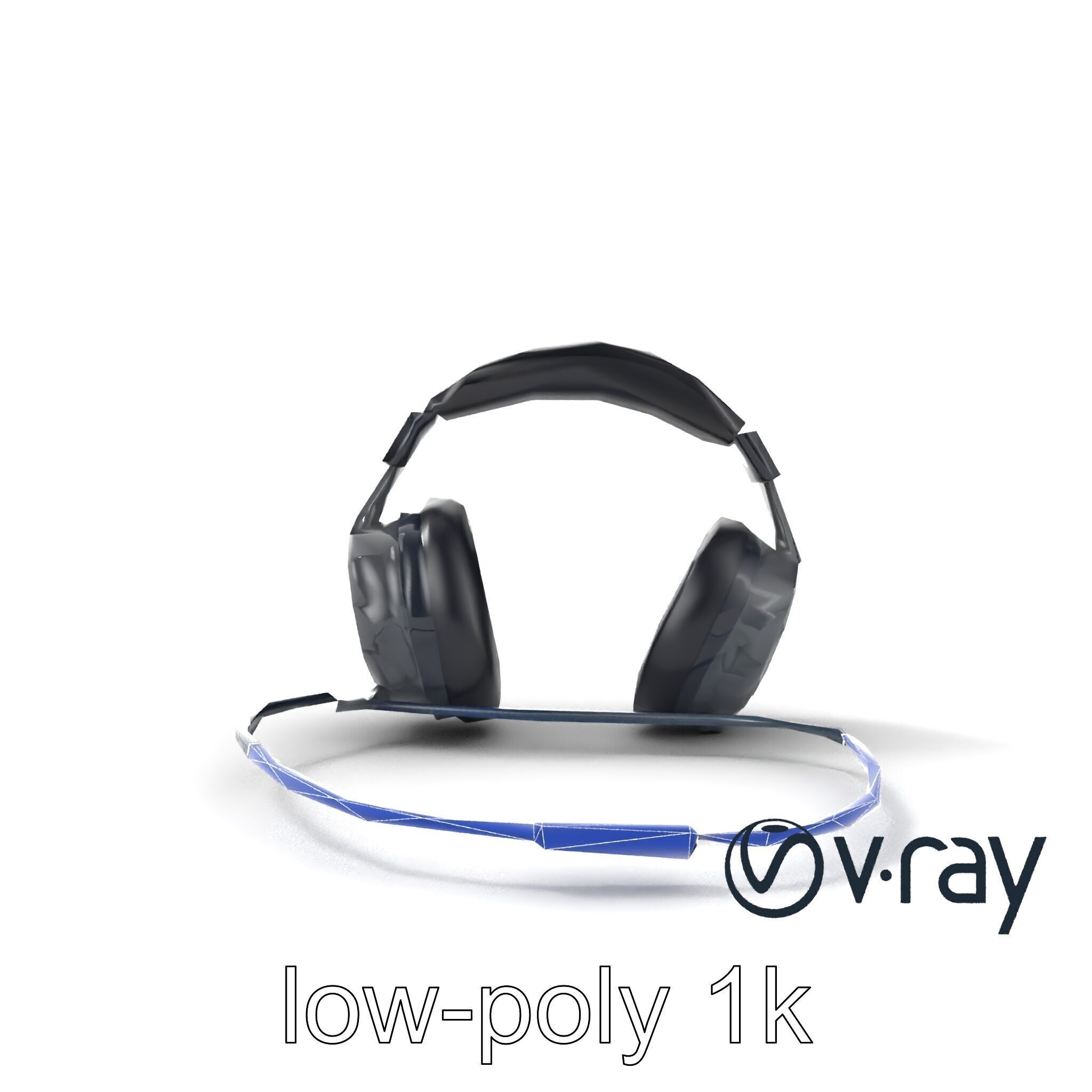 Rugged Sports Headphones Dynamic Audio model pack Low-poly 3D model_29
