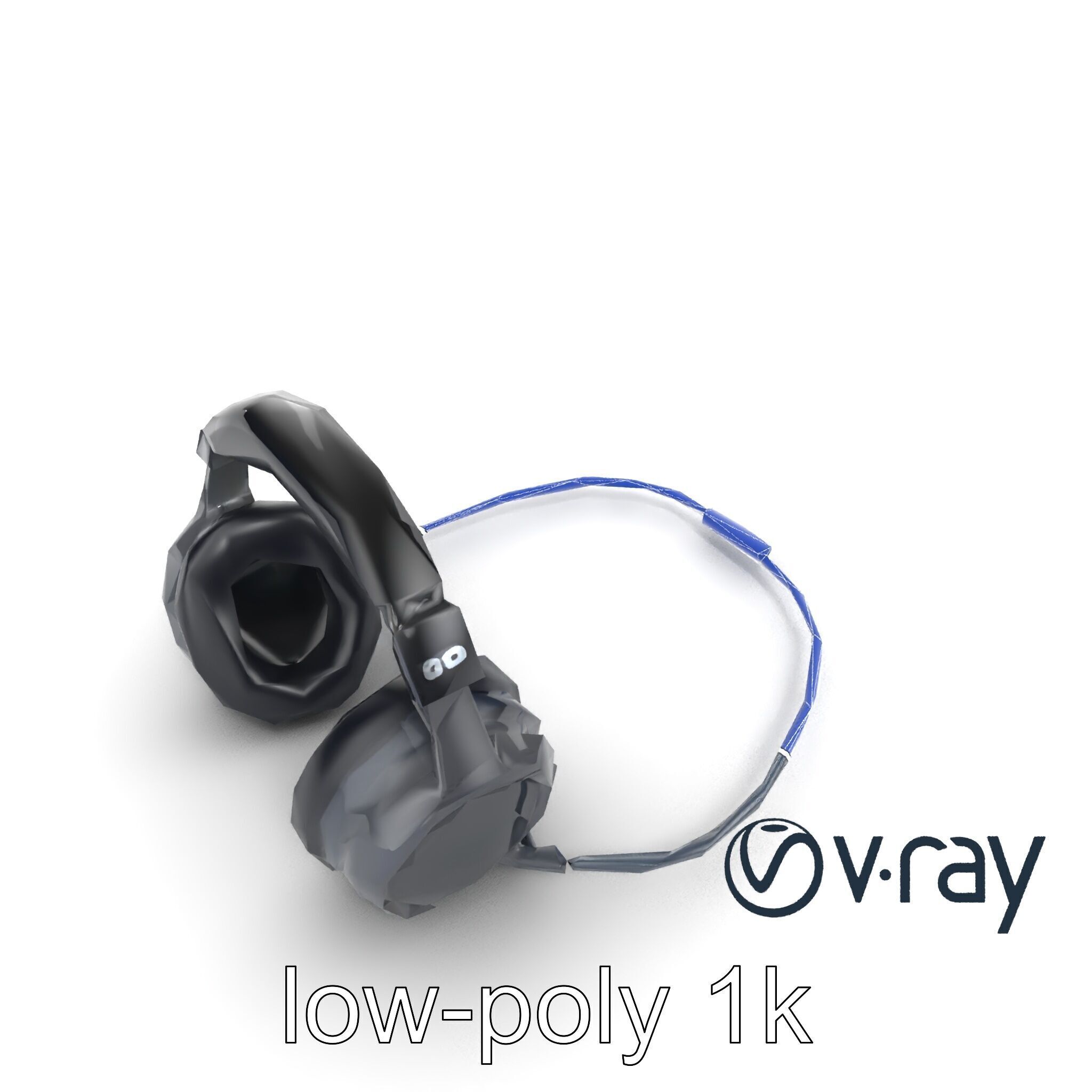 Rugged Sports Headphones Dynamic Audio model pack Low-poly 3D model_30