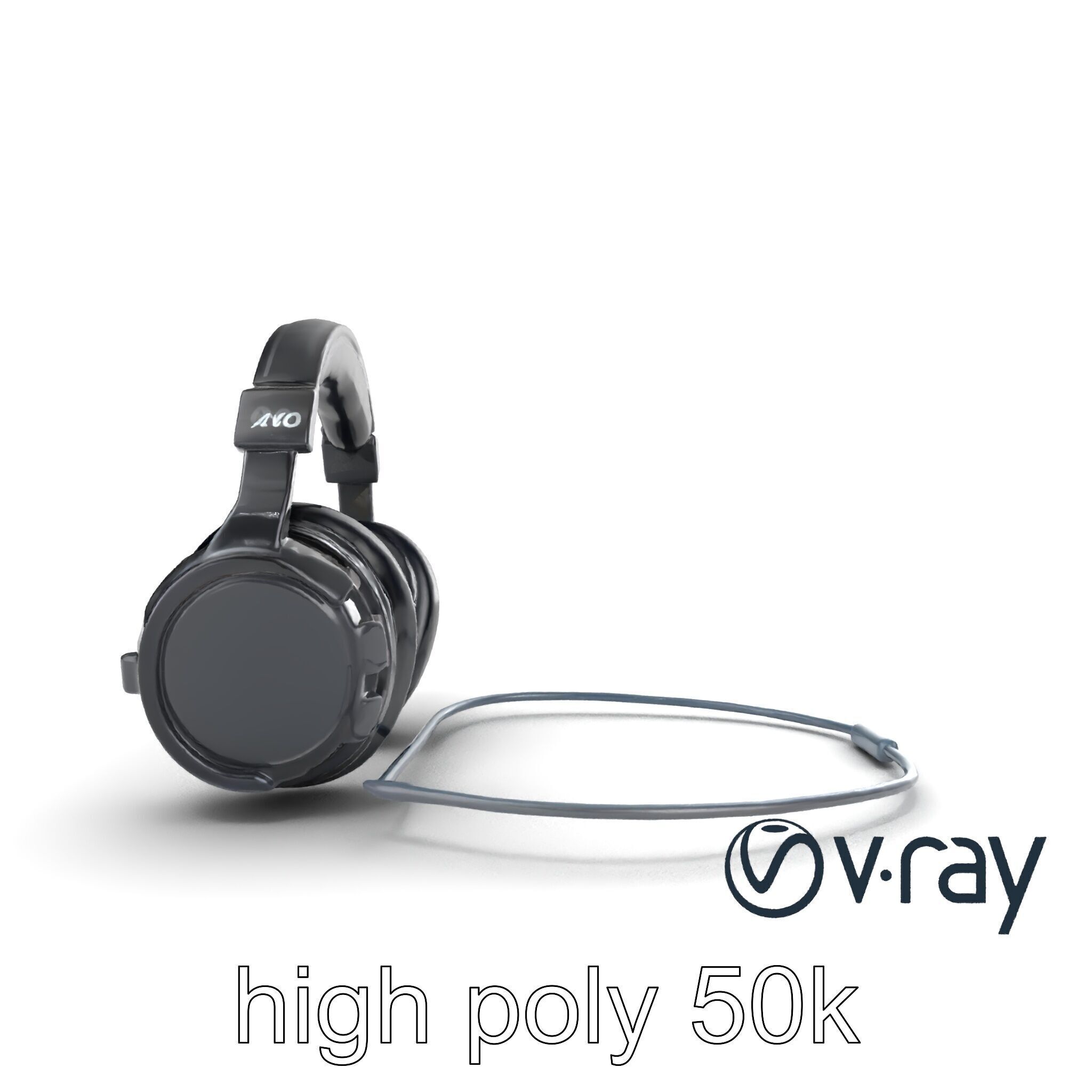 Rugged Sports Headphones Dynamic Audio model pack Low-poly 3D model_32