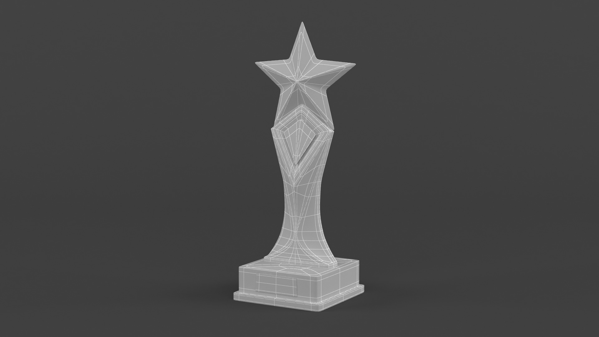 Gold Trophy Cups 3D model_13