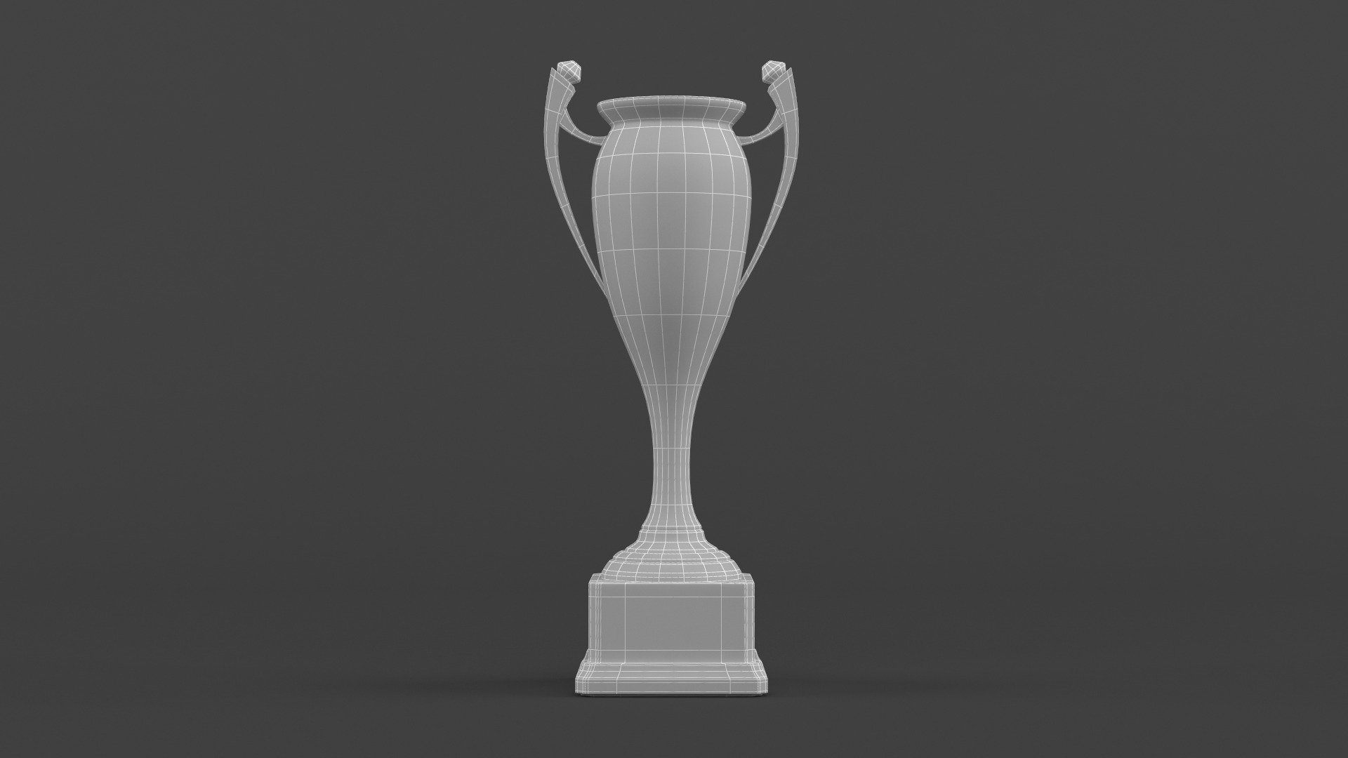 Gold Trophy Cups 3D model_8