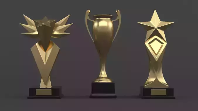 Gold Trophy Cups
