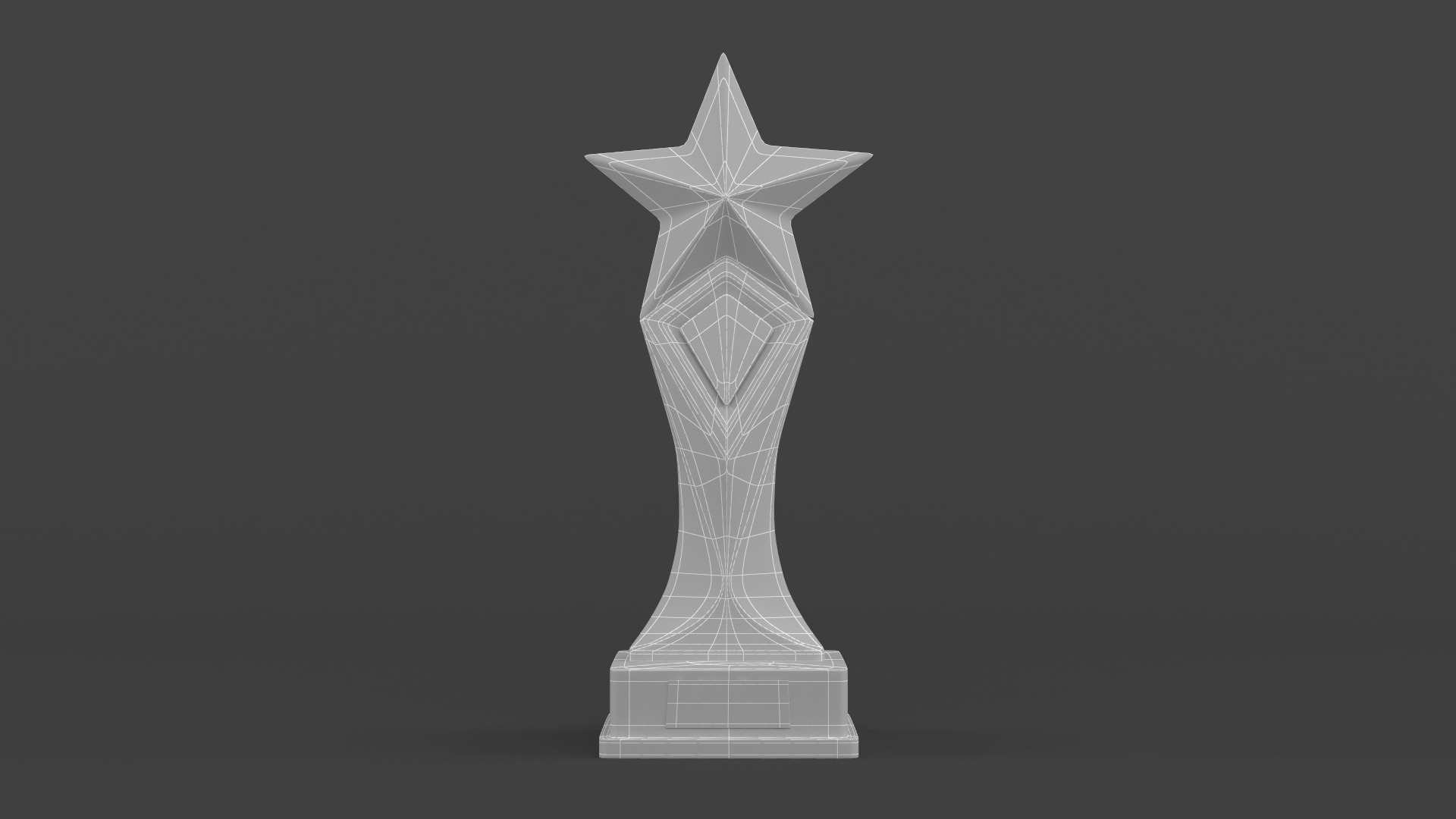 Gold Trophy Cups 3D model_12