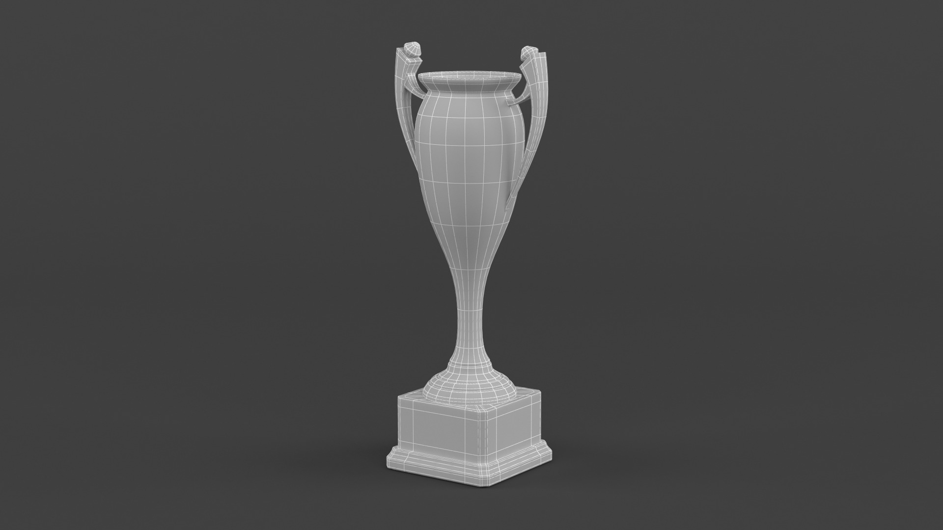 Gold Trophy Cups 3D model_9