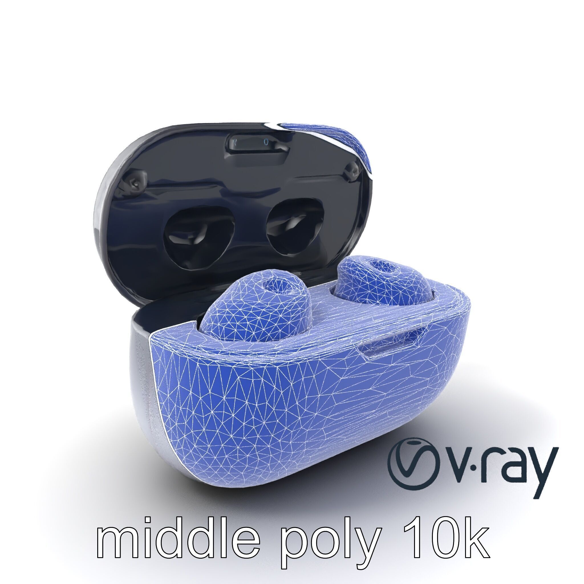 True Wireless Earbuds Compact Design model pack Low-poly 3D model_6