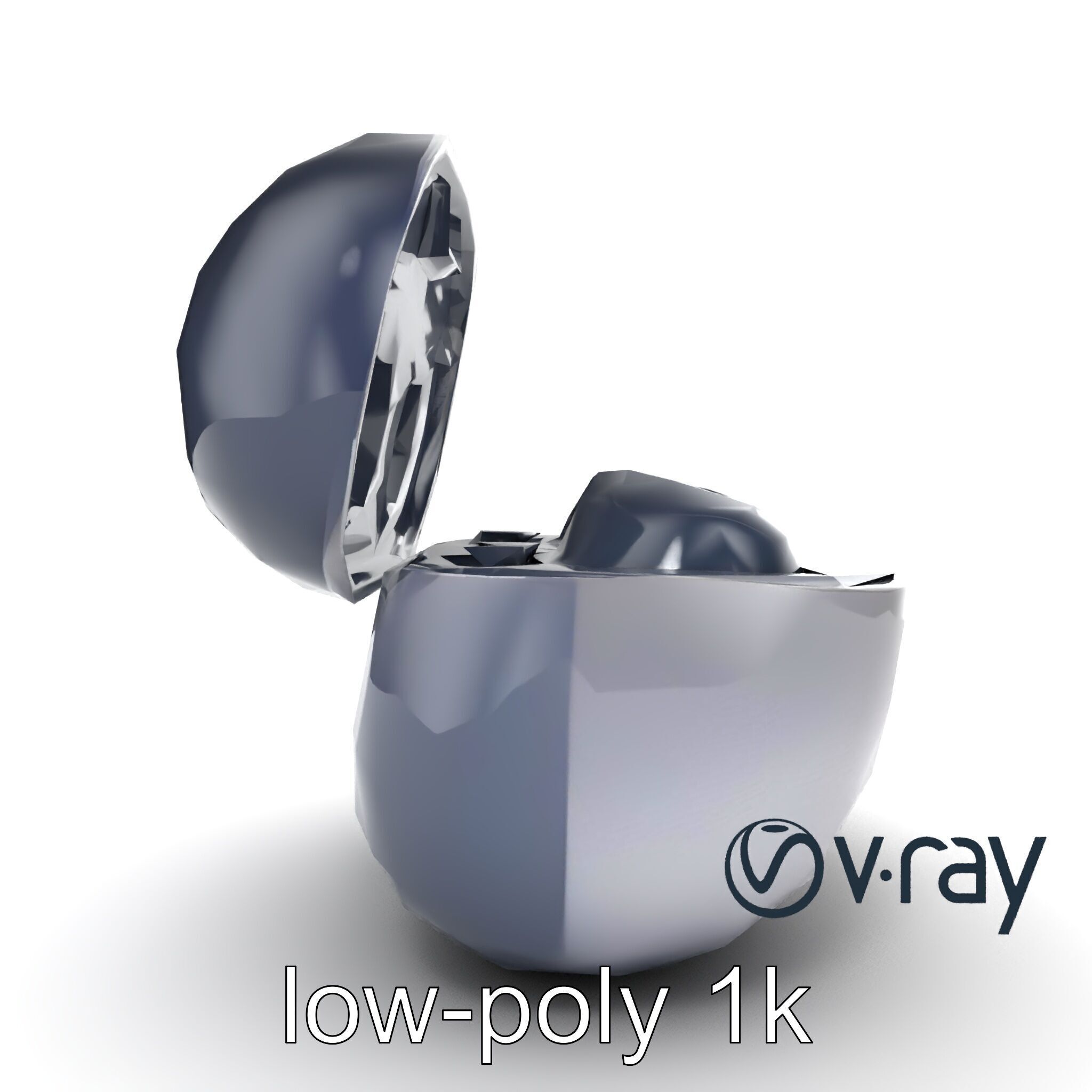 True Wireless Earbuds Compact Design model pack Low-poly 3D model_29