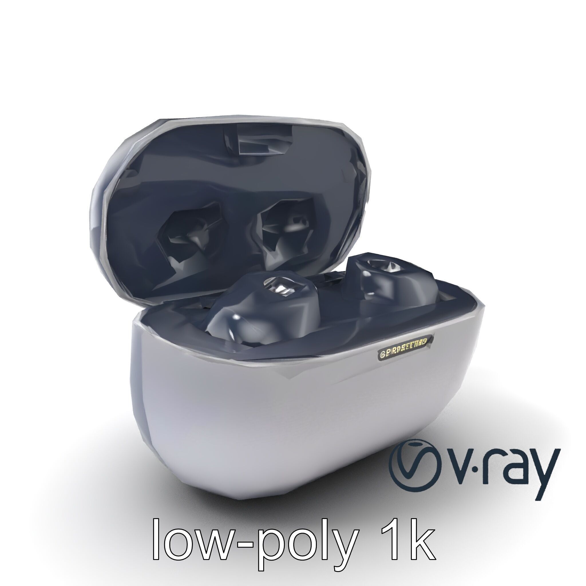 True Wireless Earbuds Compact Design model pack Low-poly 3D model_2