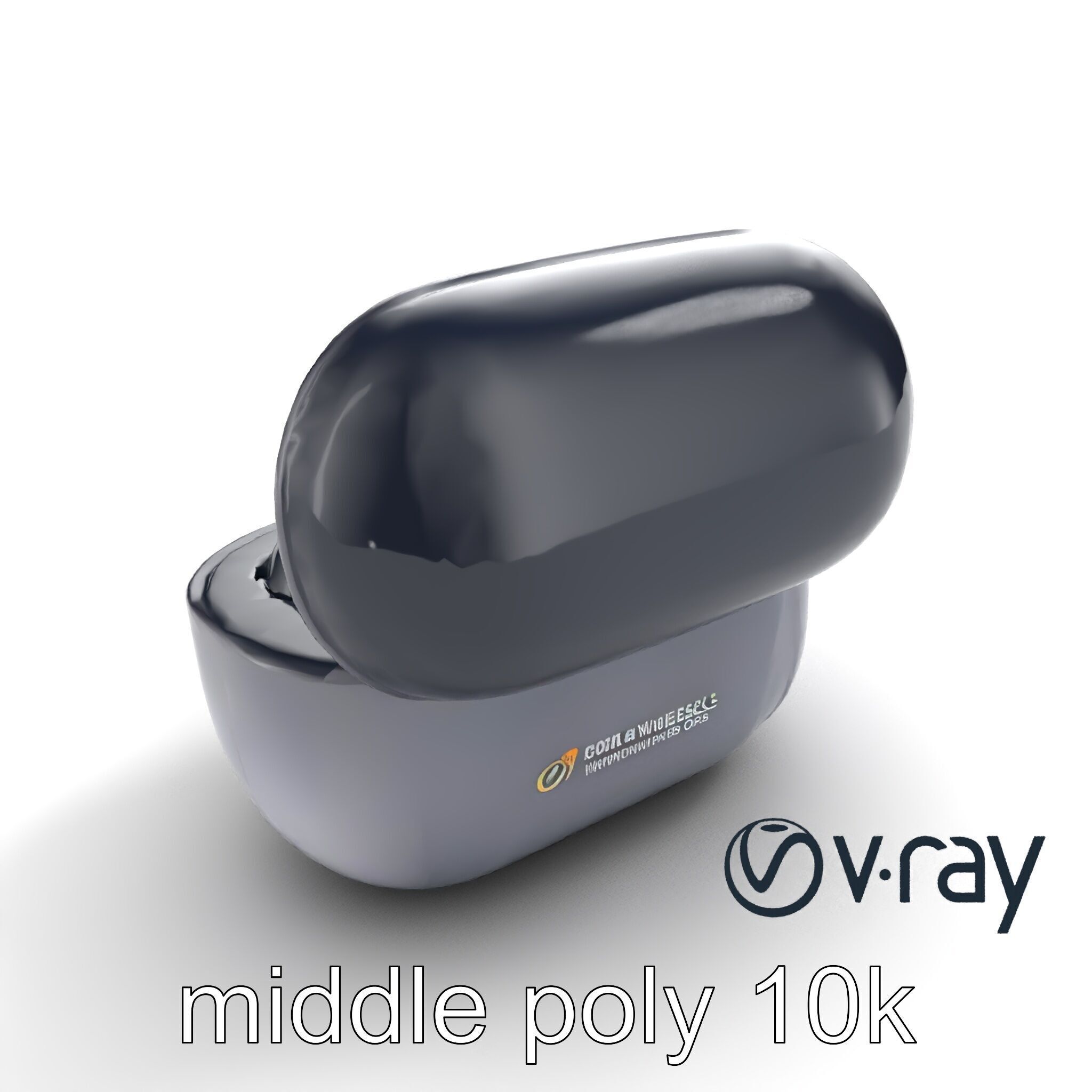 True Wireless Earbuds Compact Design model pack Low-poly 3D model_9