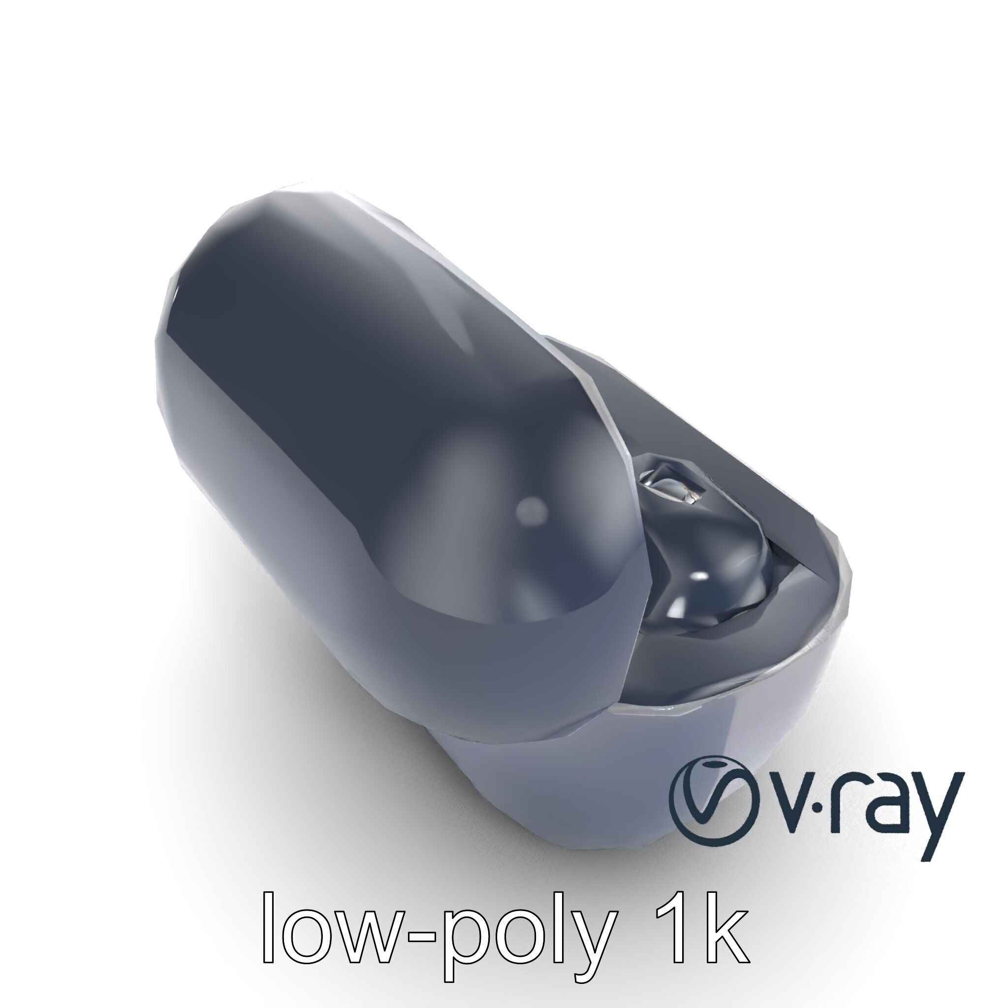 True Wireless Earbuds Compact Design model pack Low-poly 3D model_14
