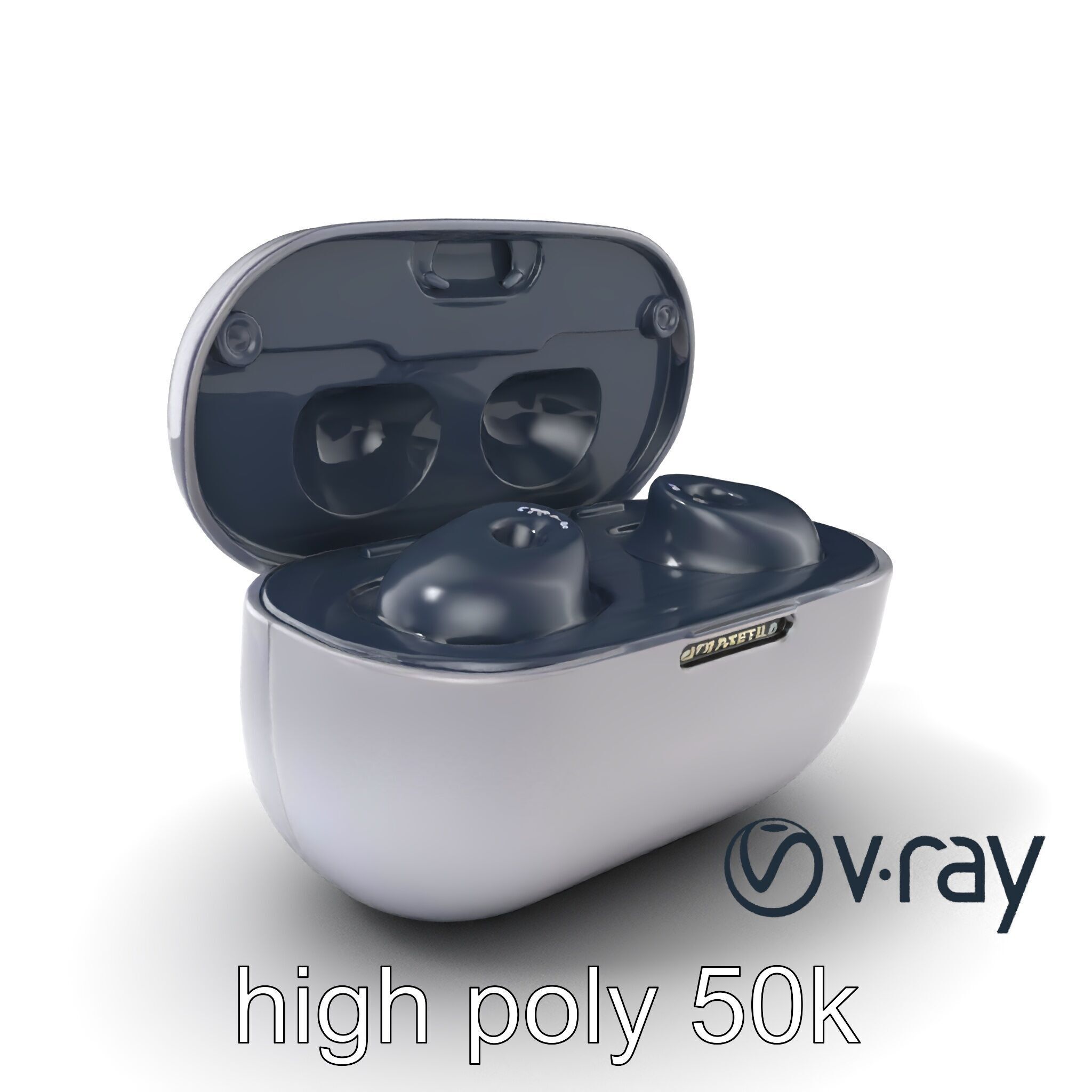 True Wireless Earbuds Compact Design model pack Low-poly 3D model_5