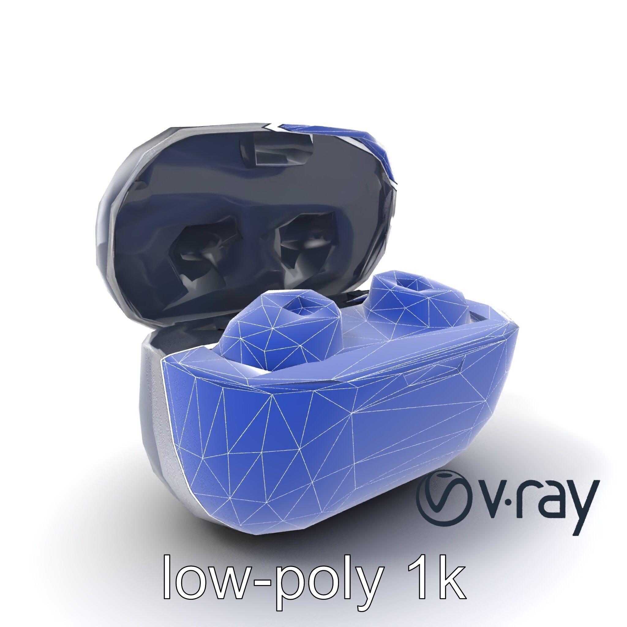 True Wireless Earbuds Compact Design model pack Low-poly 3D model_10