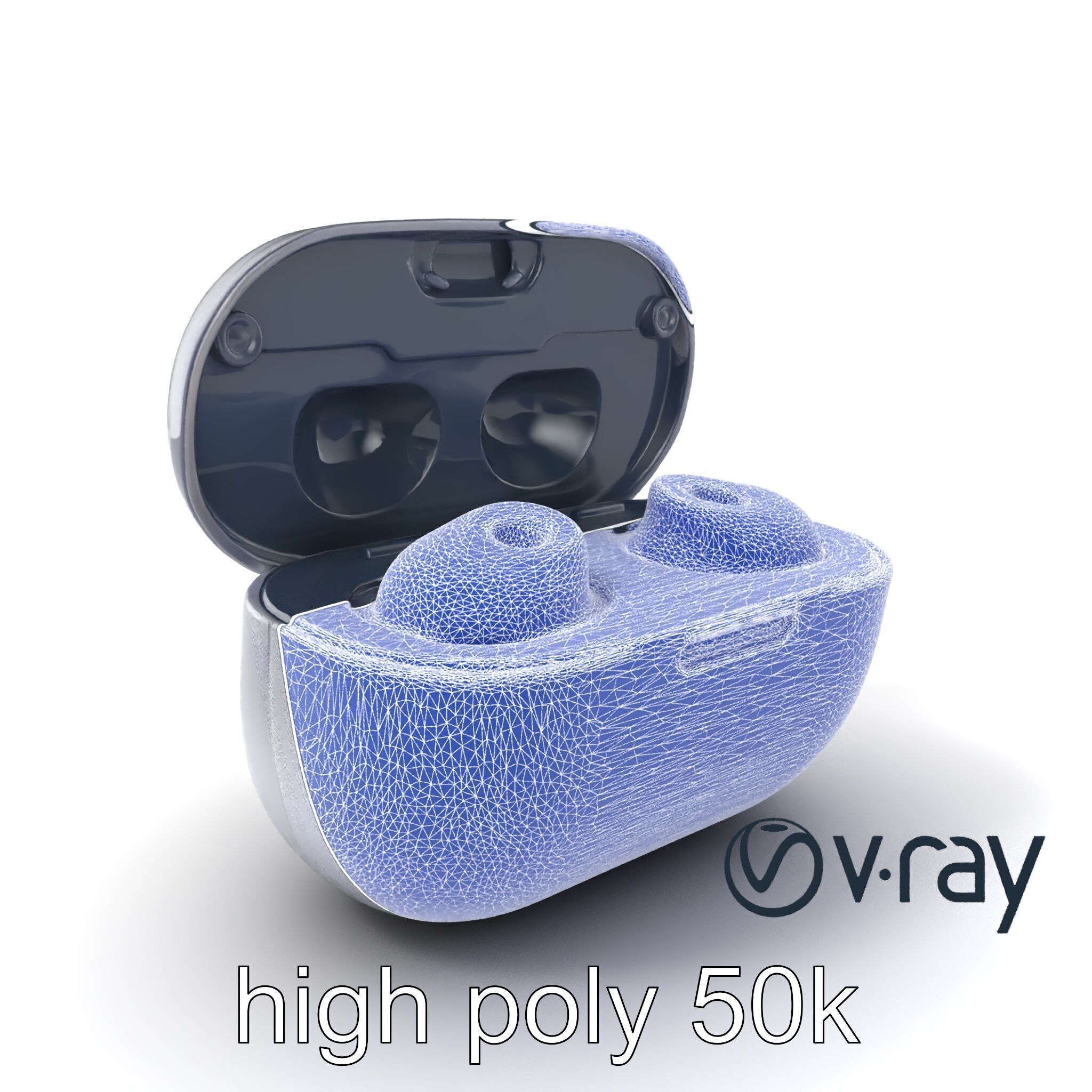 True Wireless Earbuds Compact Design model pack Low-poly 3D model_8