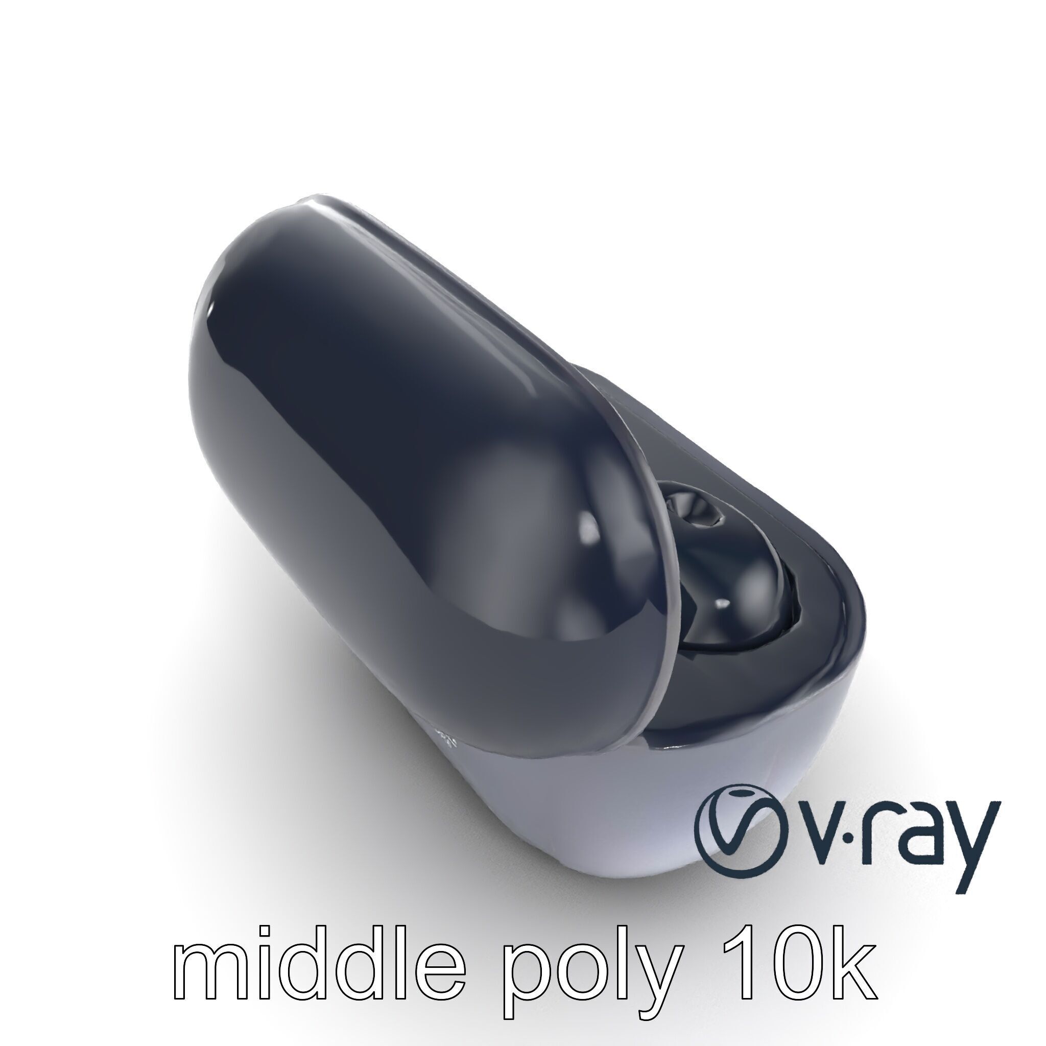 True Wireless Earbuds Compact Design model pack Low-poly 3D model_12