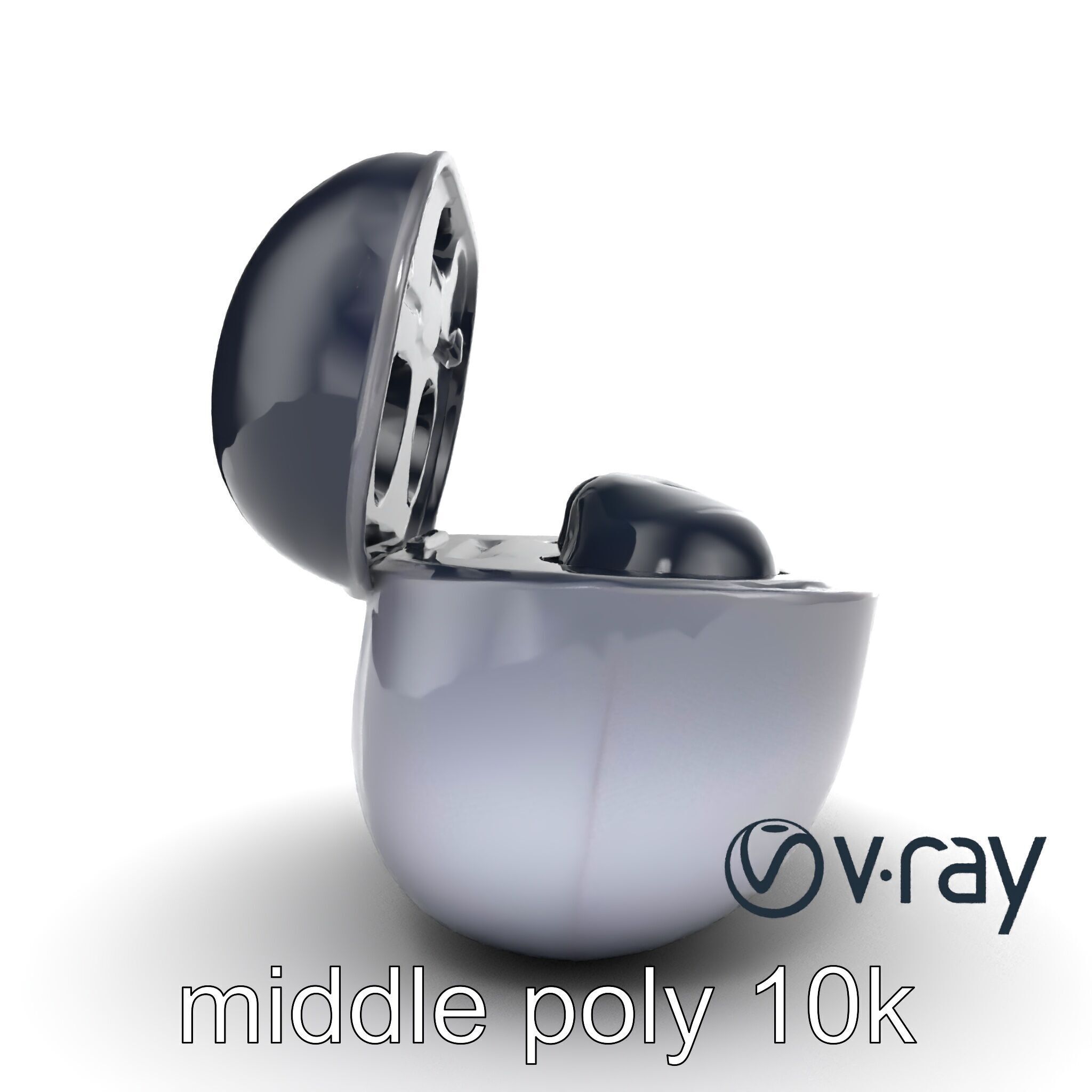 True Wireless Earbuds Compact Design model pack Low-poly 3D model_16