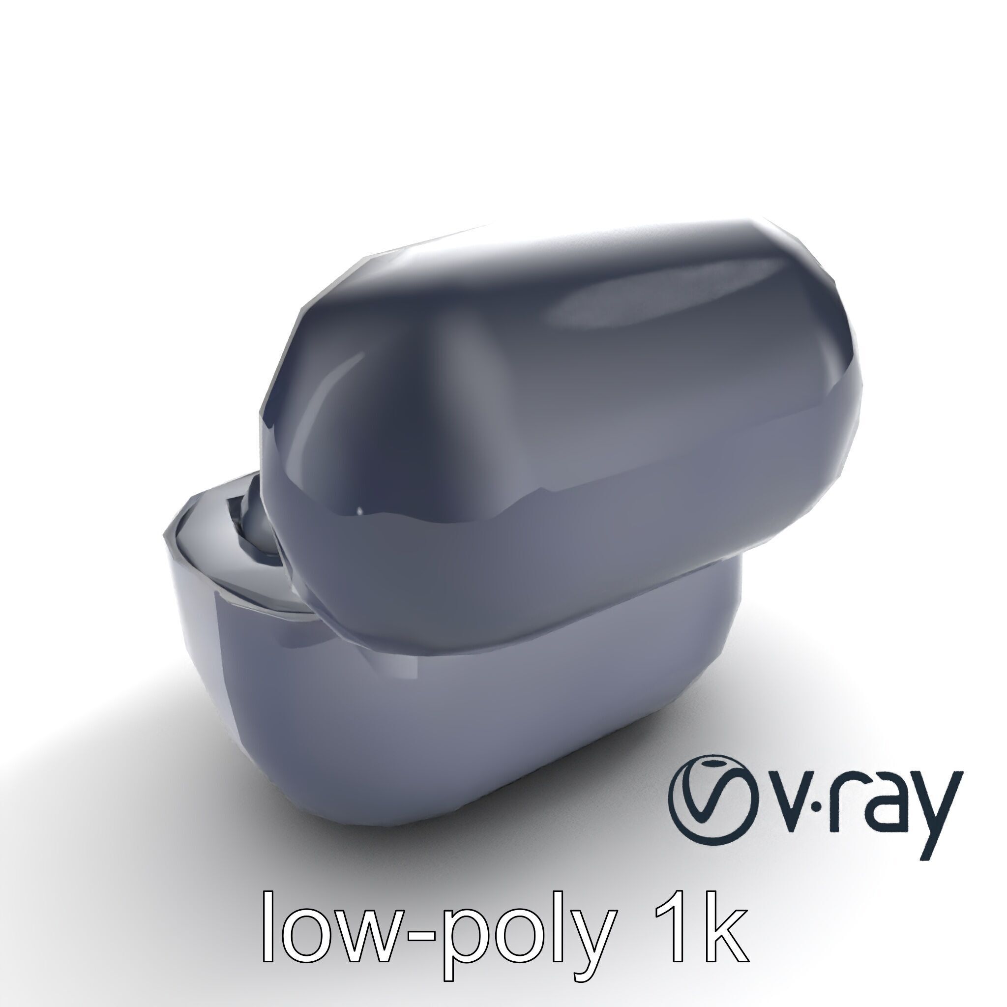 True Wireless Earbuds Compact Design model pack Low-poly 3D model_7