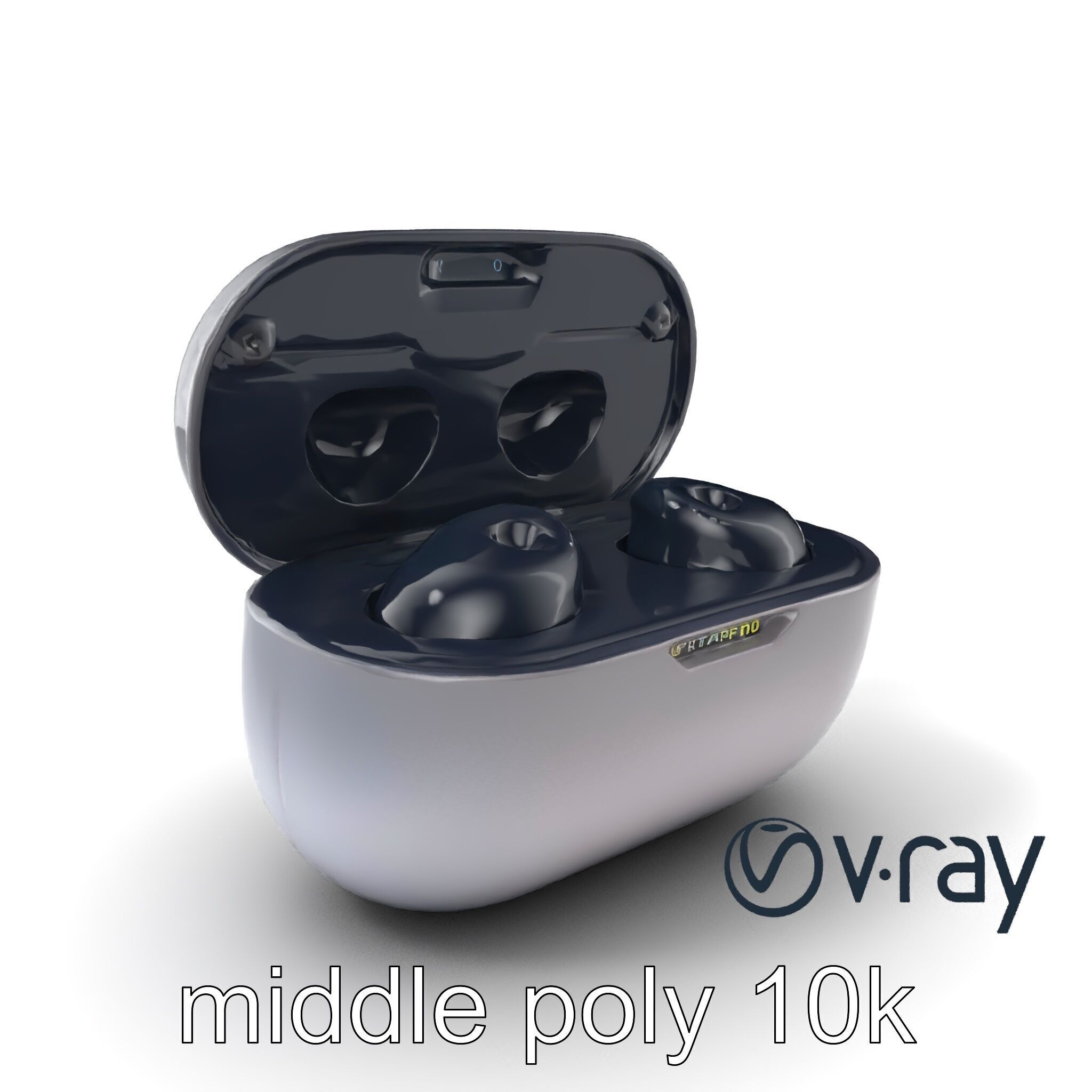 True Wireless Earbuds Compact Design model pack Low-poly 3D model_3