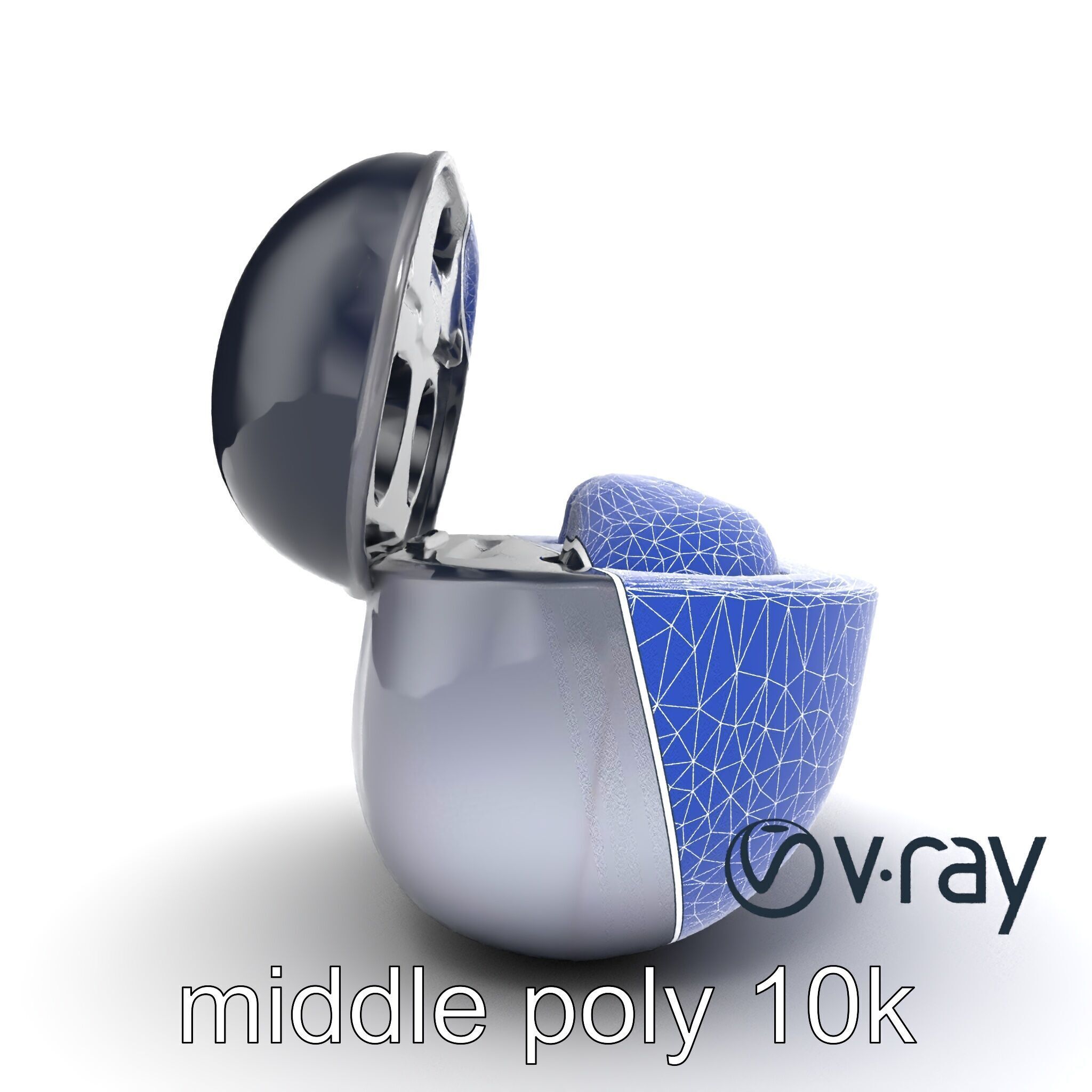 True Wireless Earbuds Compact Design model pack Low-poly 3D model_18
