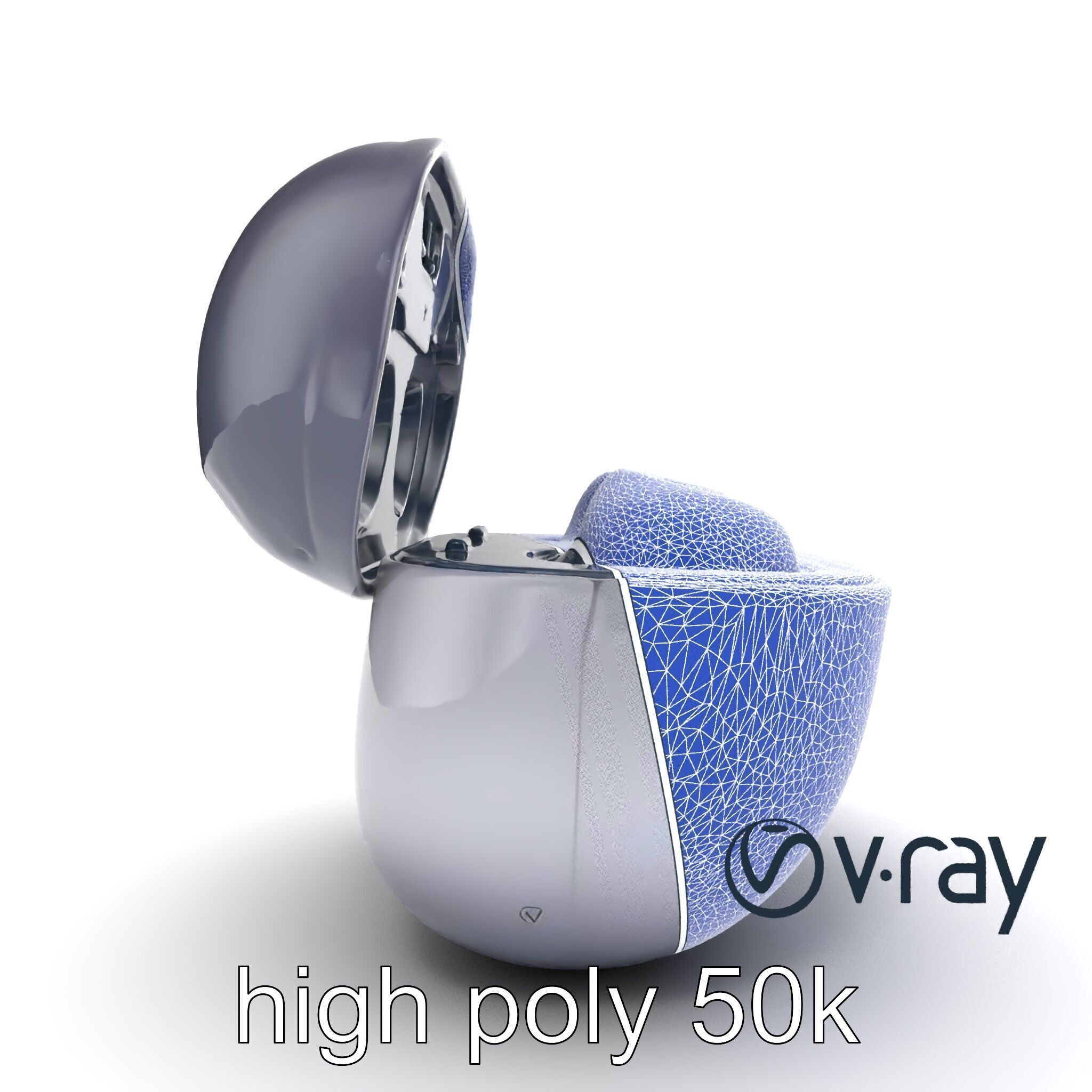 True Wireless Earbuds Compact Design model pack Low-poly 3D model_27