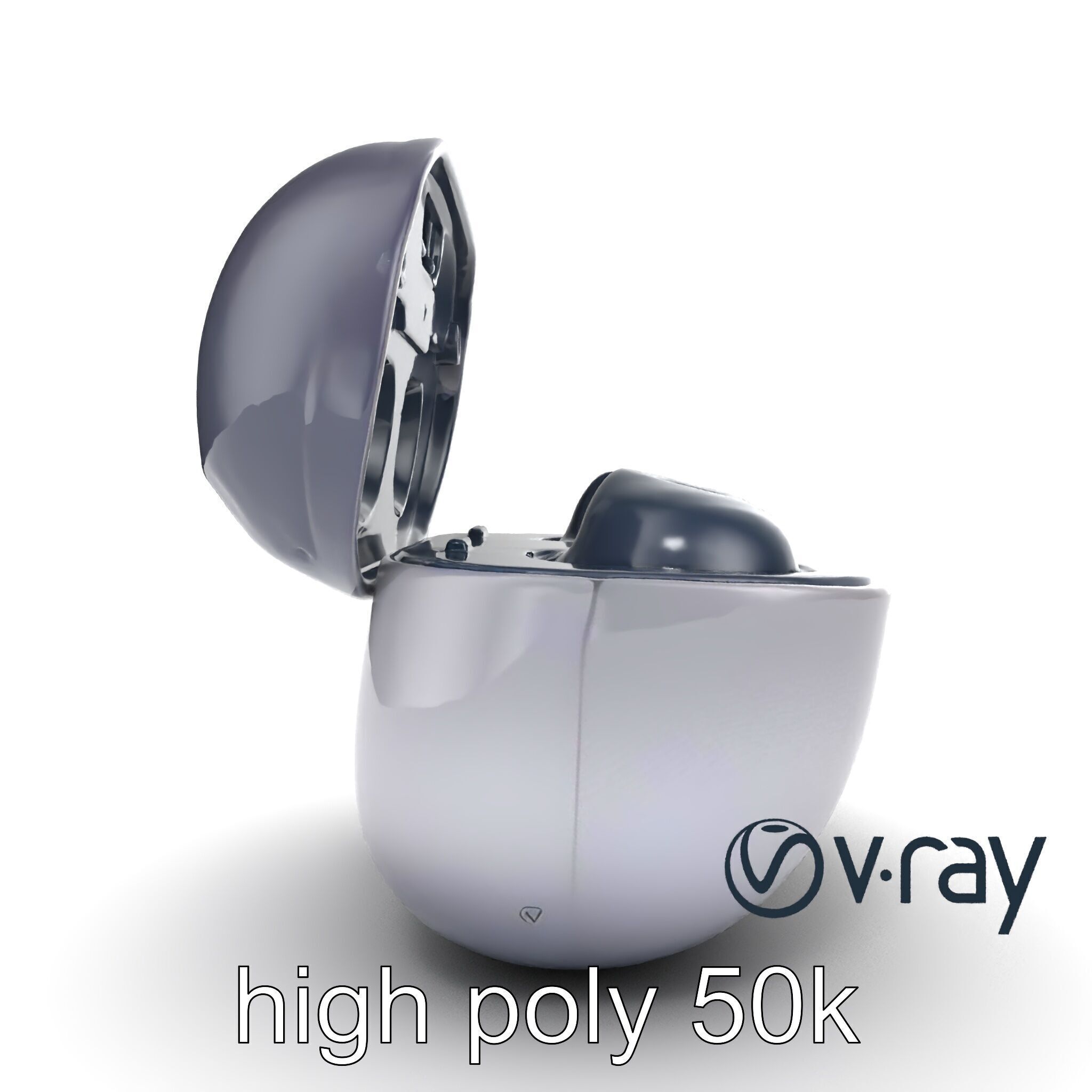 True Wireless Earbuds Compact Design model pack Low-poly 3D model_13