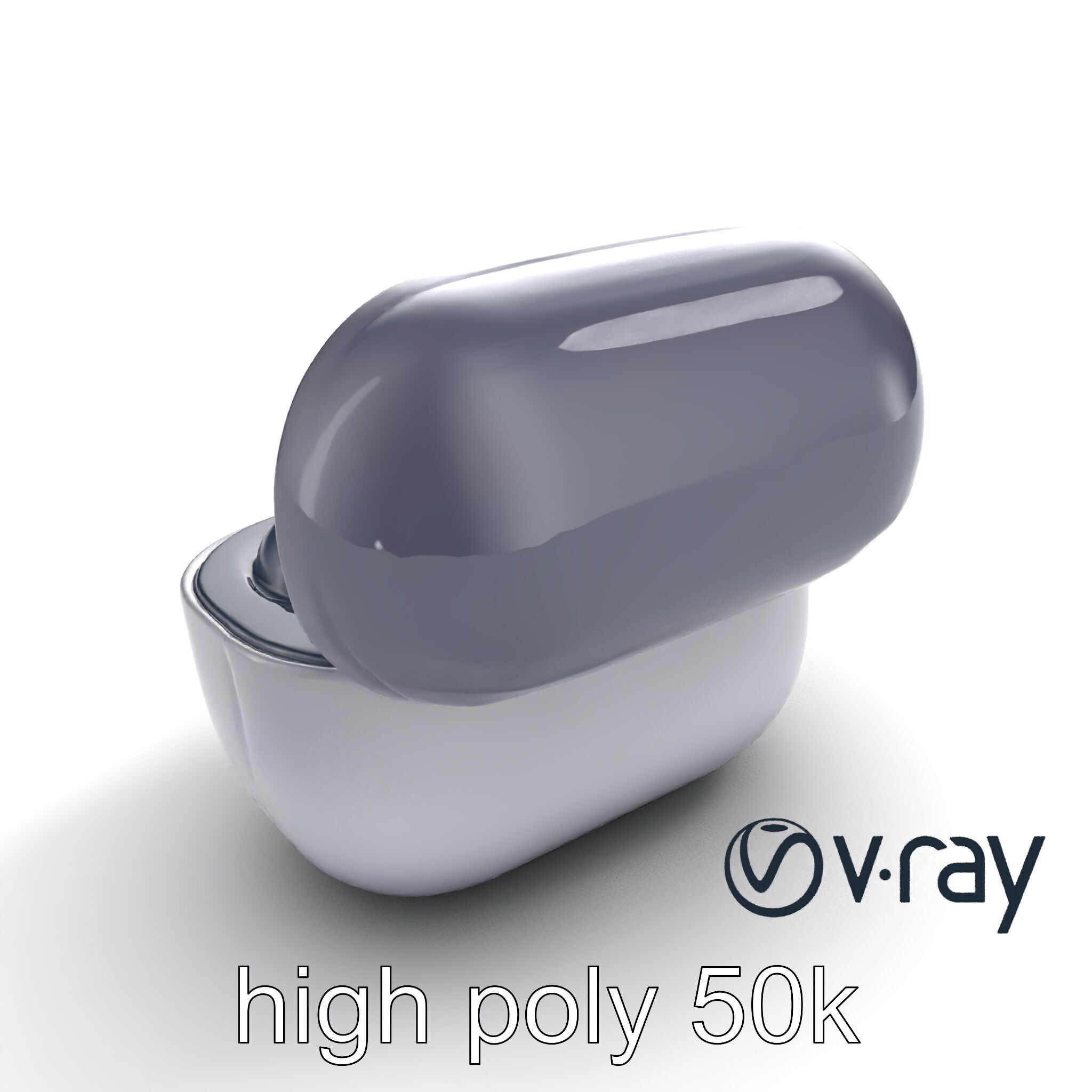 True Wireless Earbuds Compact Design model pack Low-poly 3D model_11