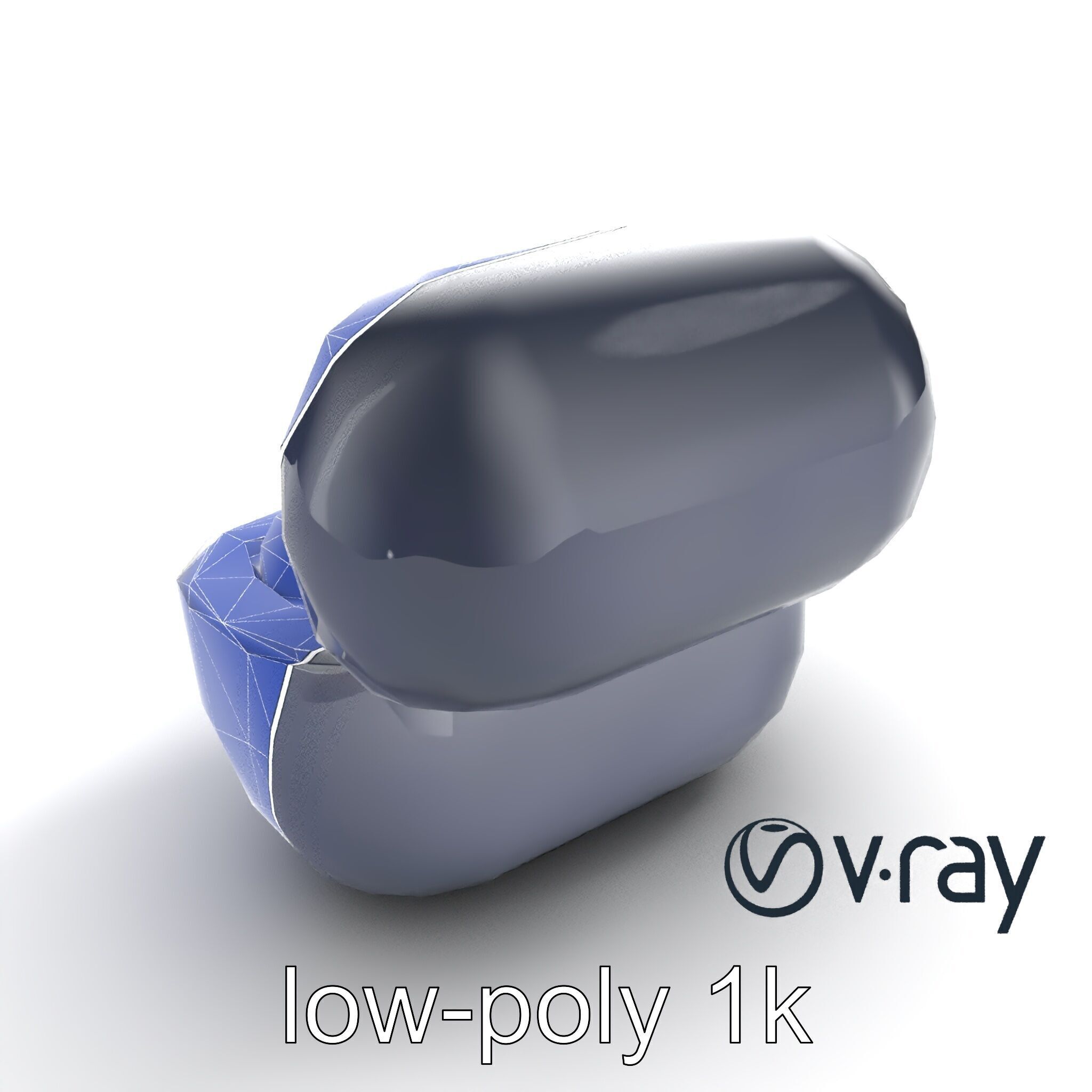 True Wireless Earbuds Compact Design model pack Low-poly 3D model_21