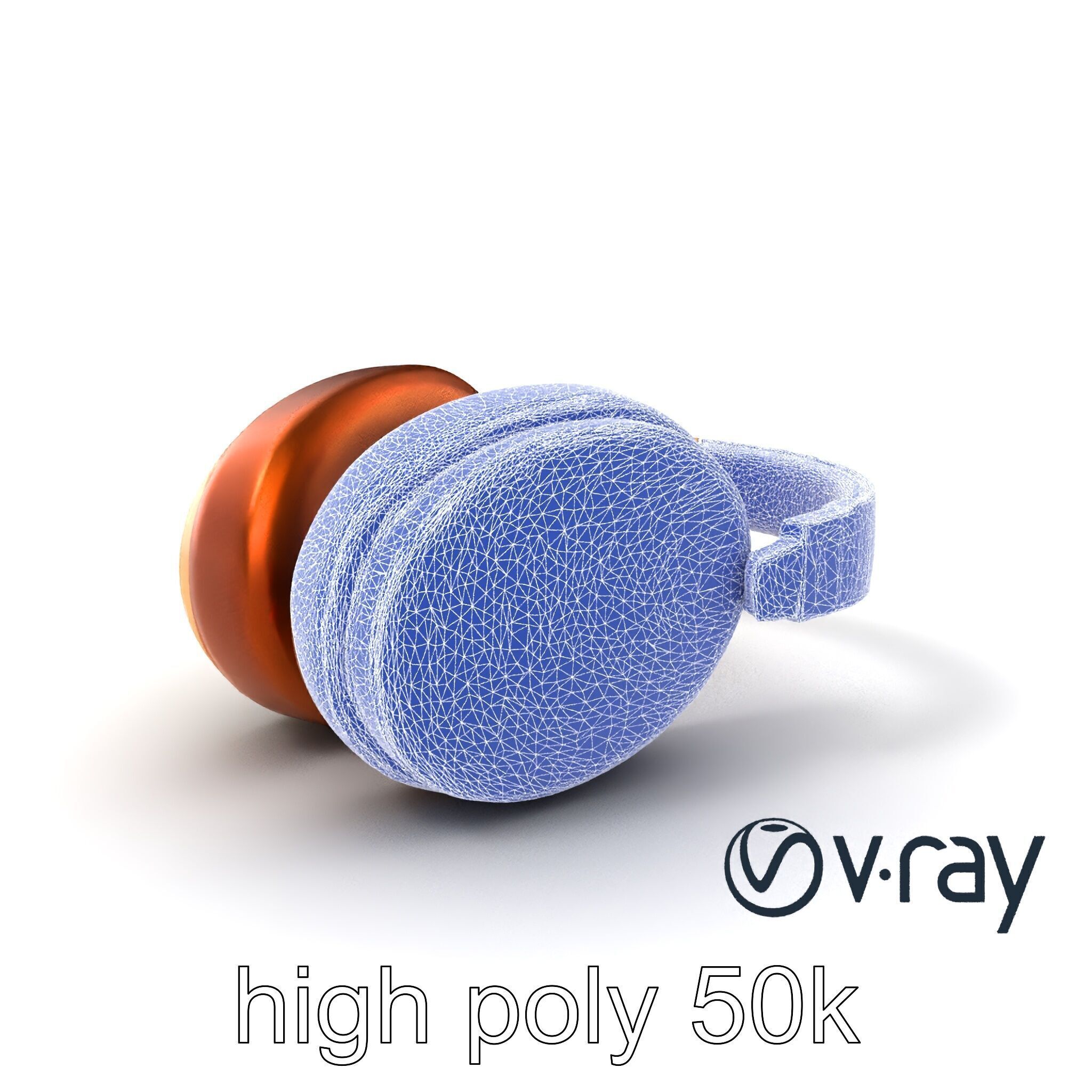 Elegant On-Ear Headphones model pack Low-poly 3D model_8