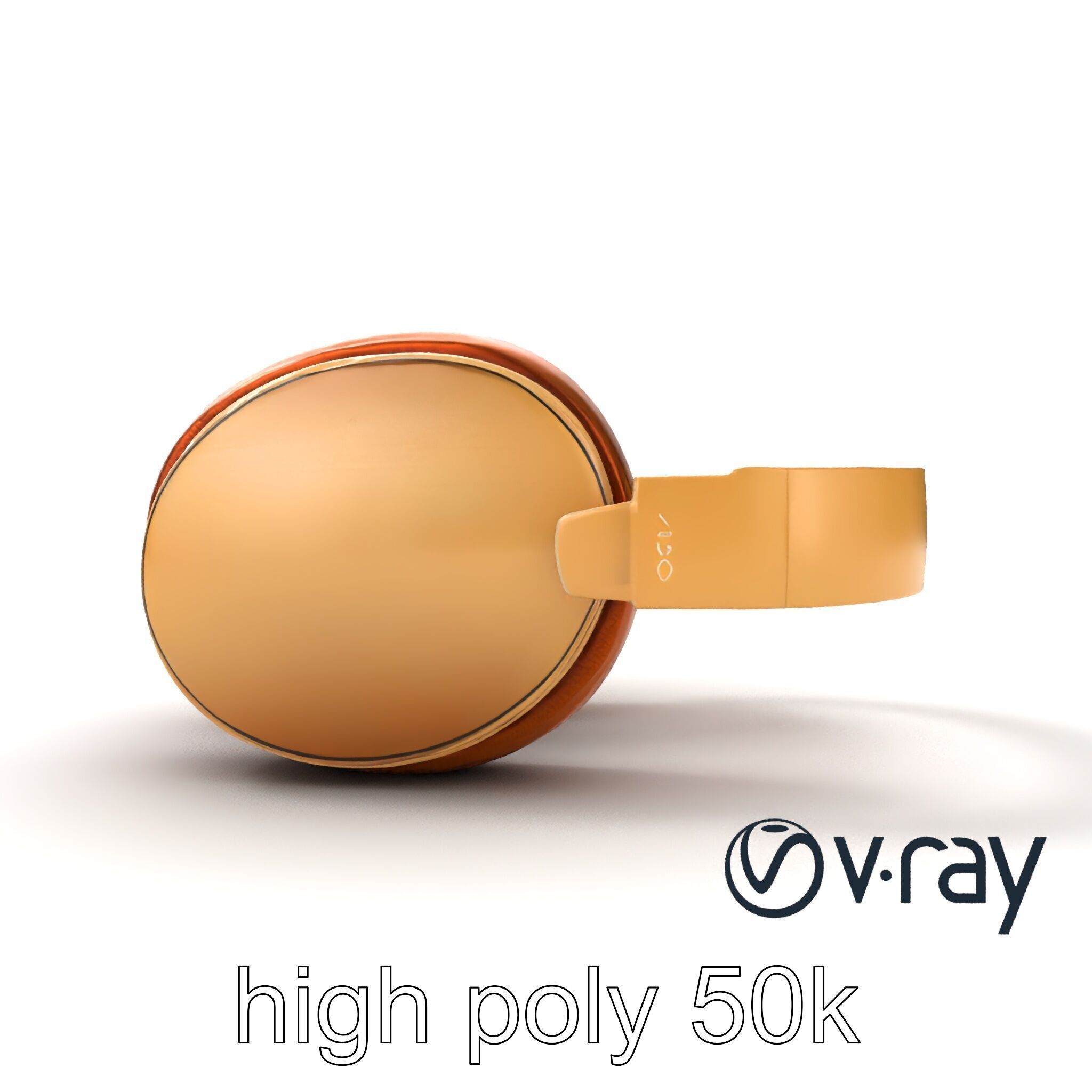 Elegant On-Ear Headphones model pack Low-poly 3D model_21