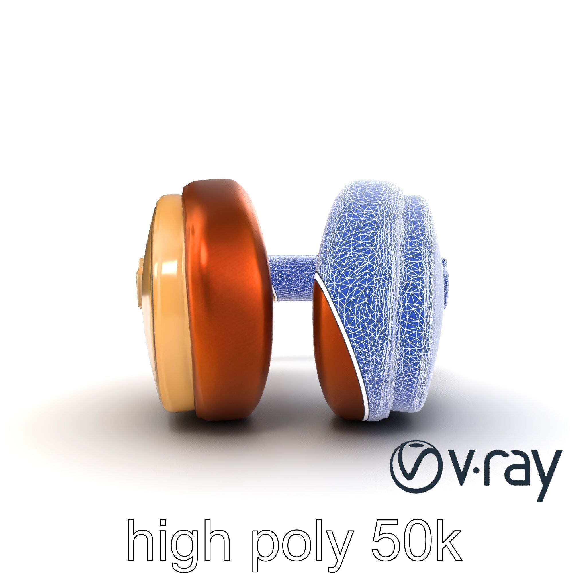 Elegant On-Ear Headphones model pack Low-poly 3D model_26