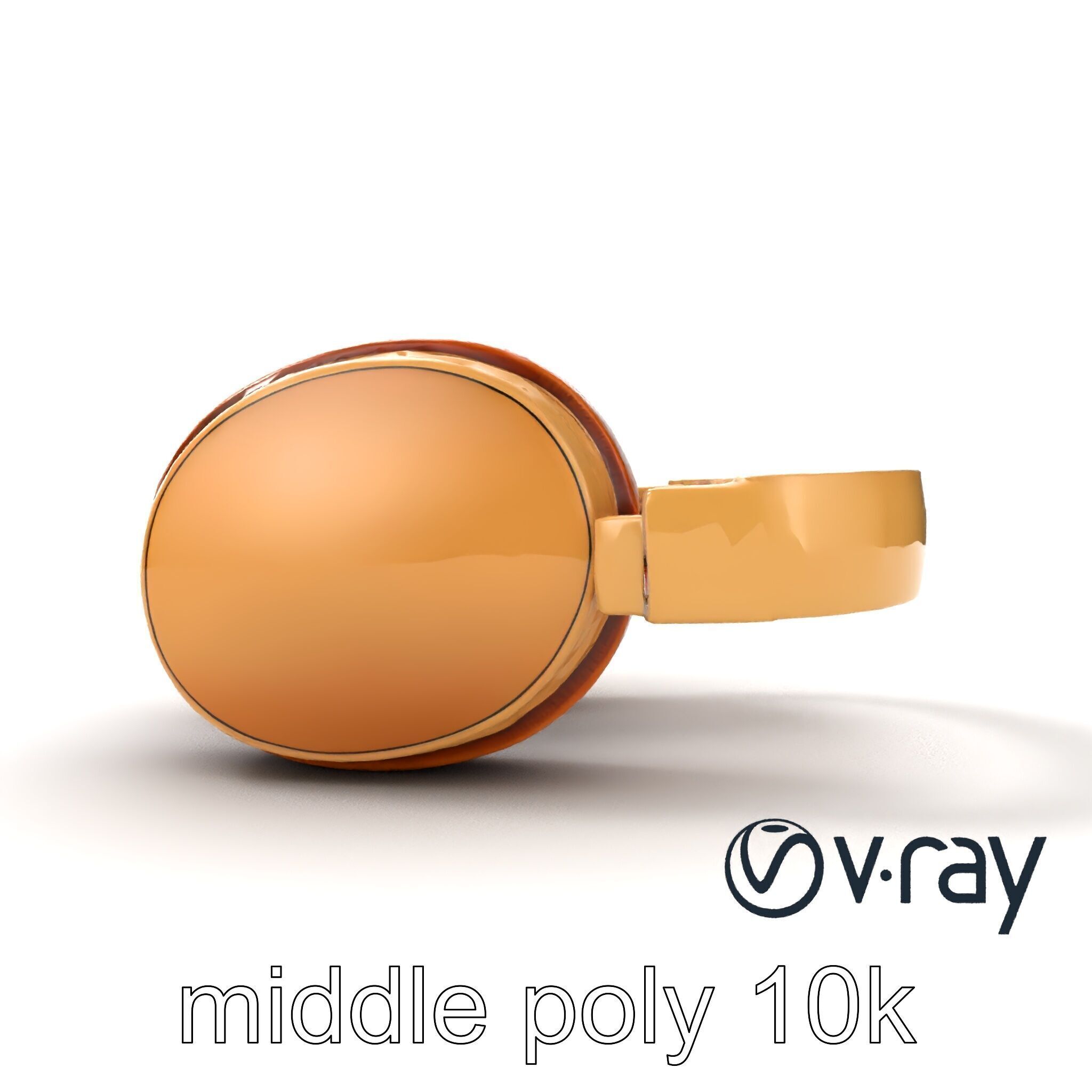Elegant On-Ear Headphones model pack Low-poly 3D model_19