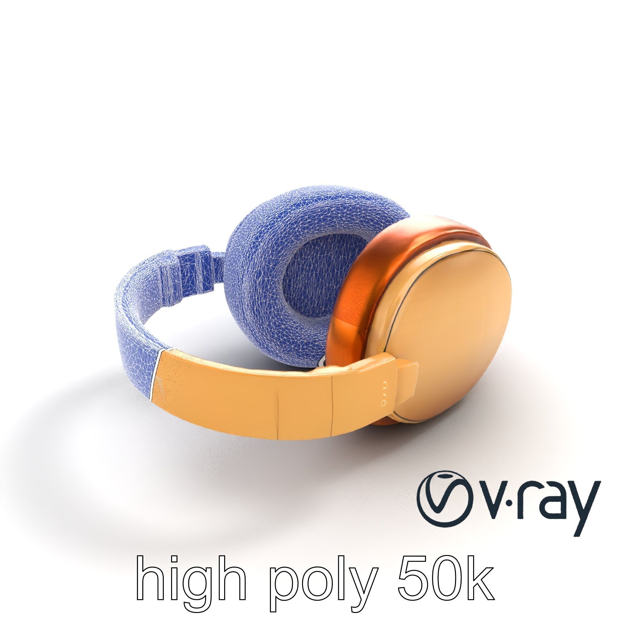 Elegant On-Ear Headphones model pack Low-poly 3D model_29