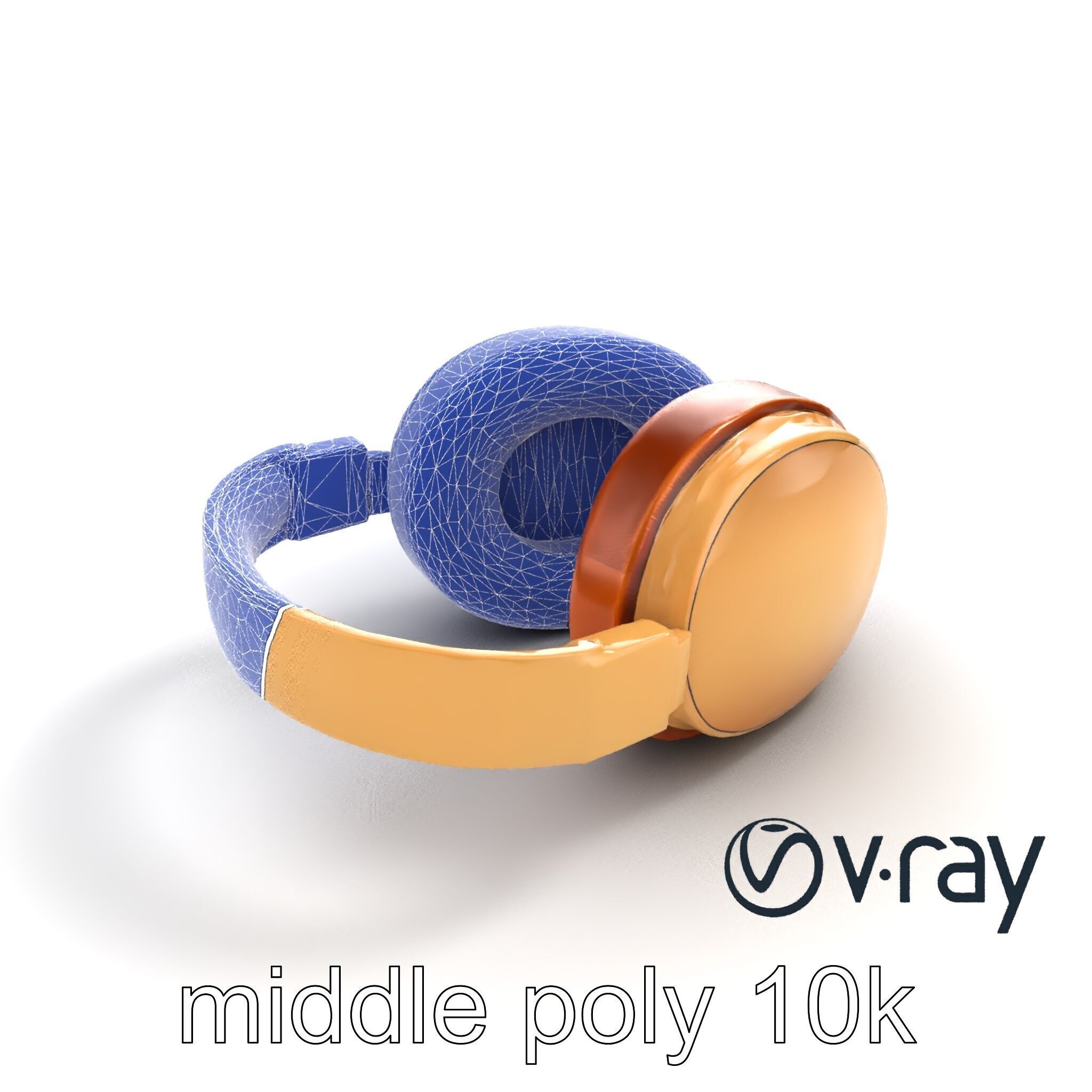 Elegant On-Ear Headphones model pack Low-poly 3D model_18