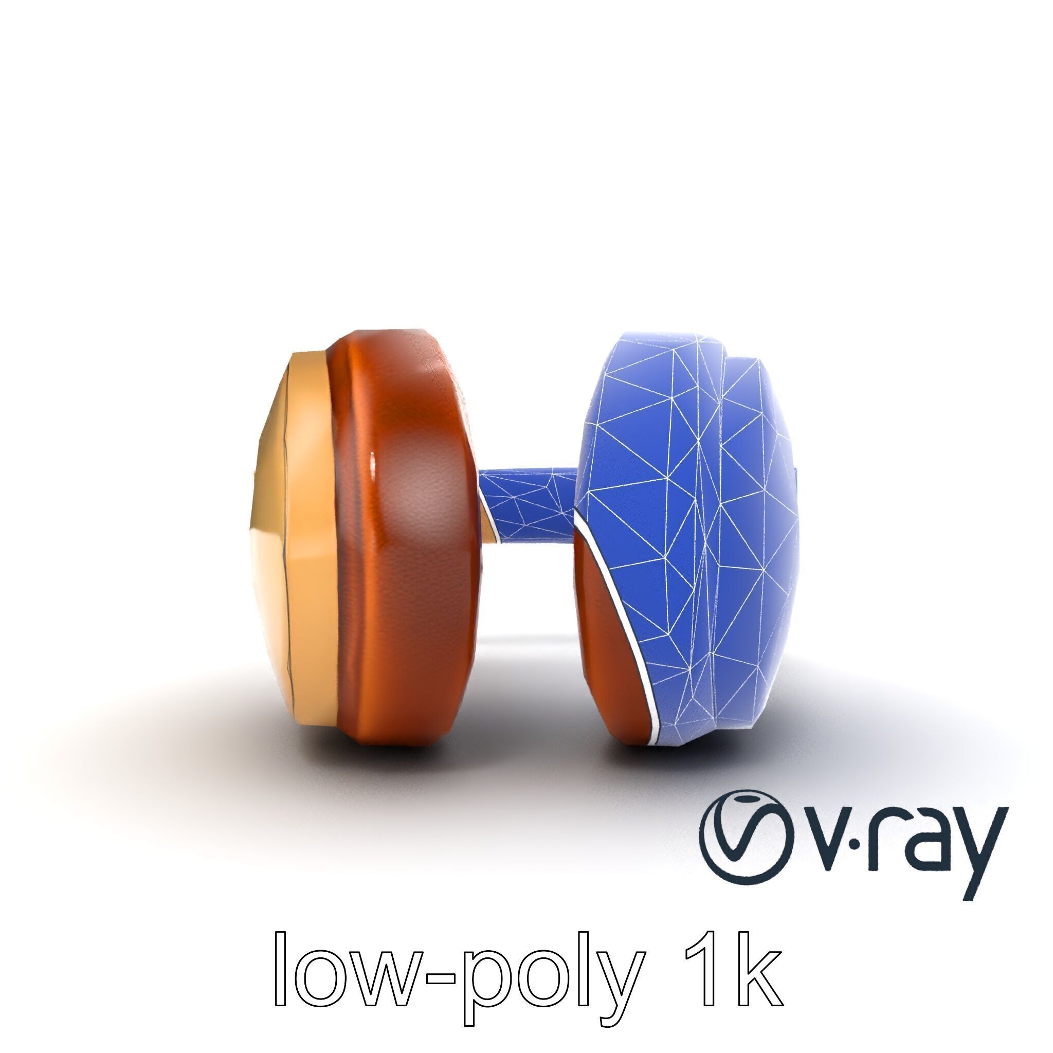 Elegant On-Ear Headphones model pack Low-poly 3D model_24