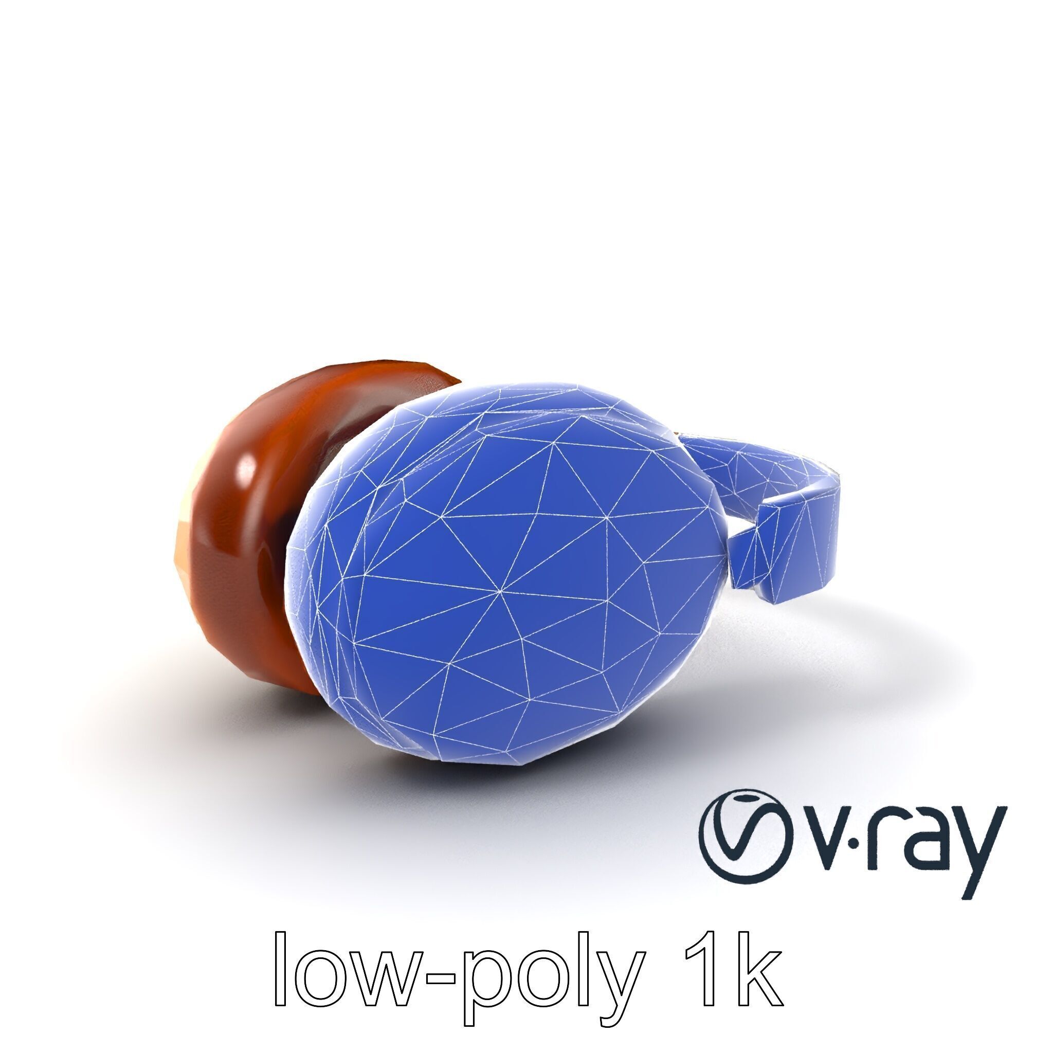 Elegant On-Ear Headphones model pack Low-poly 3D model_13