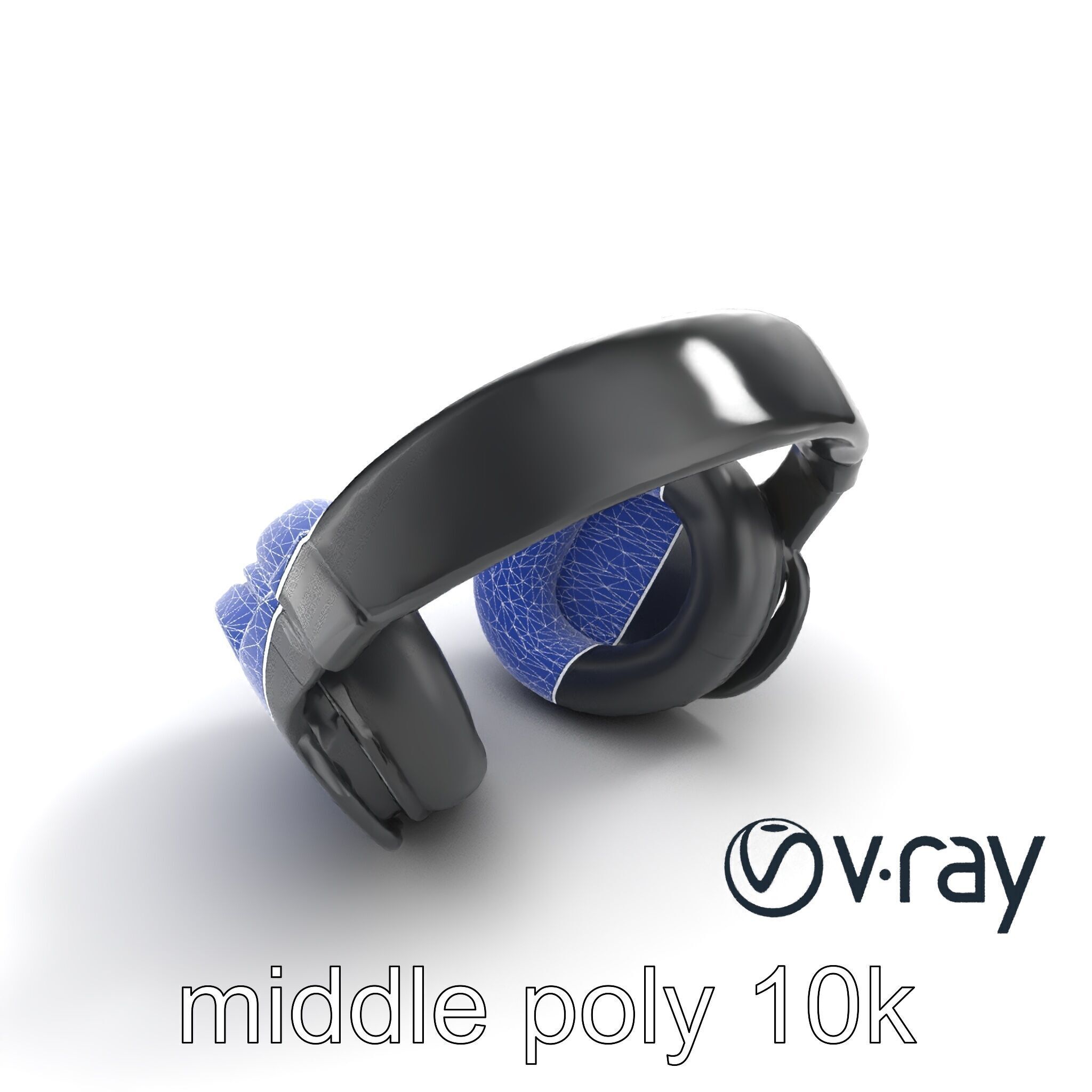 Studio Monitor Headphones 3D model pack Low-poly 3D model_11