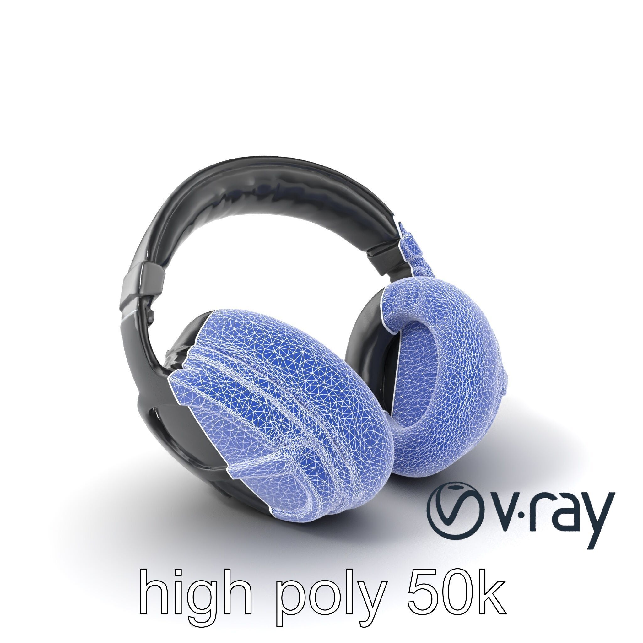 Studio Monitor Headphones 3D model pack Low-poly 3D model_29