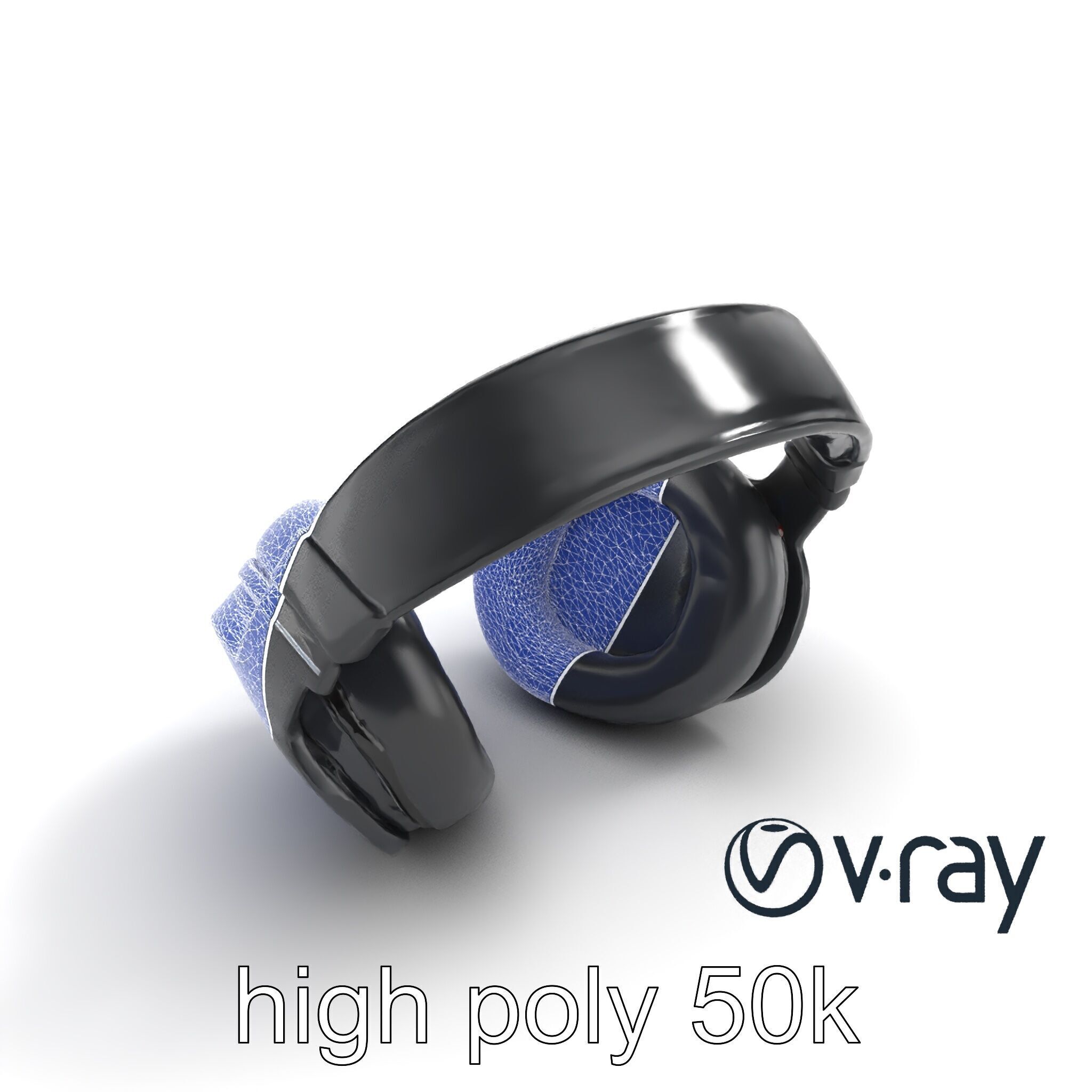 Studio Monitor Headphones 3D model pack Low-poly 3D model_30